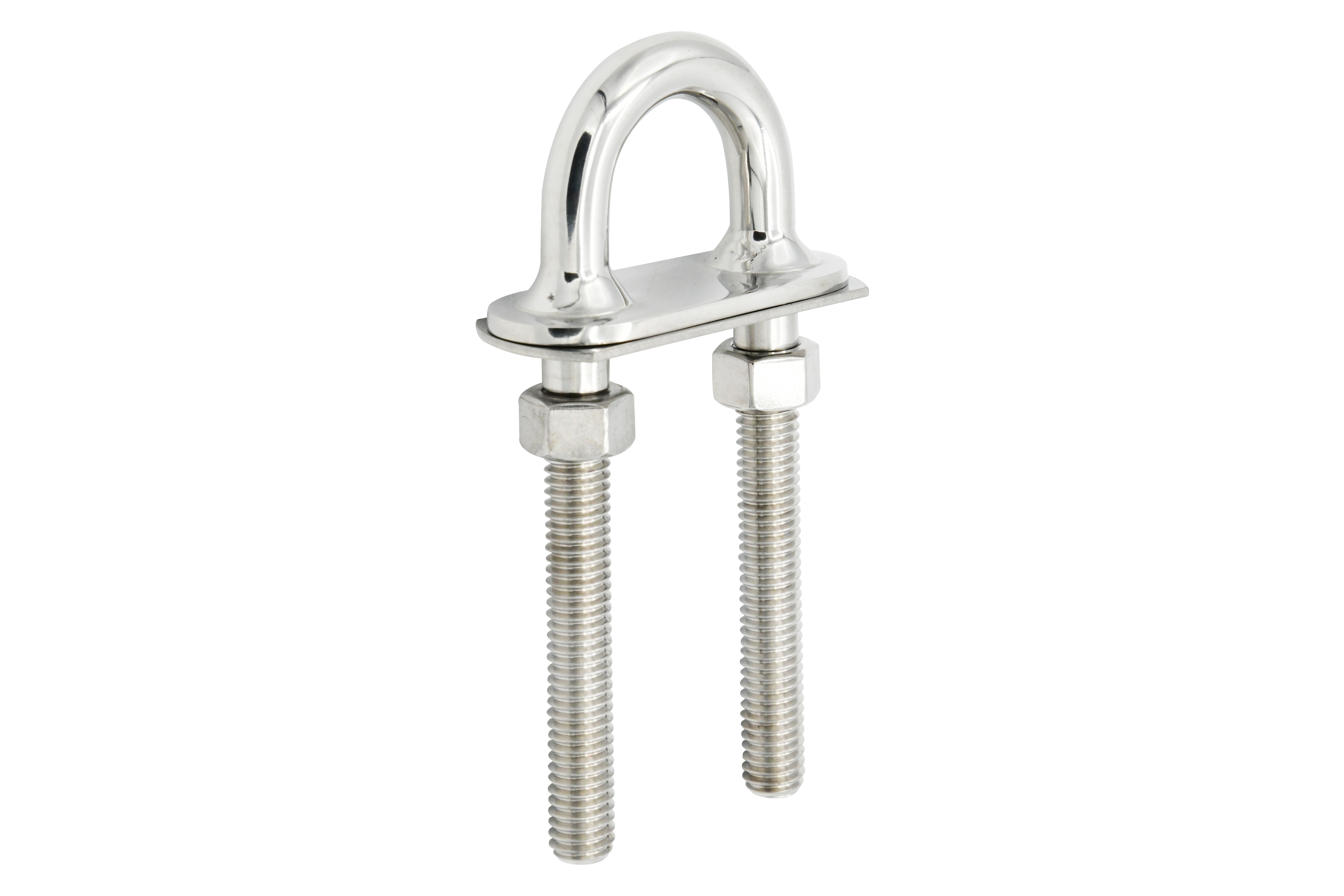 Stern Eye U-Bolt w/ Welded Plate