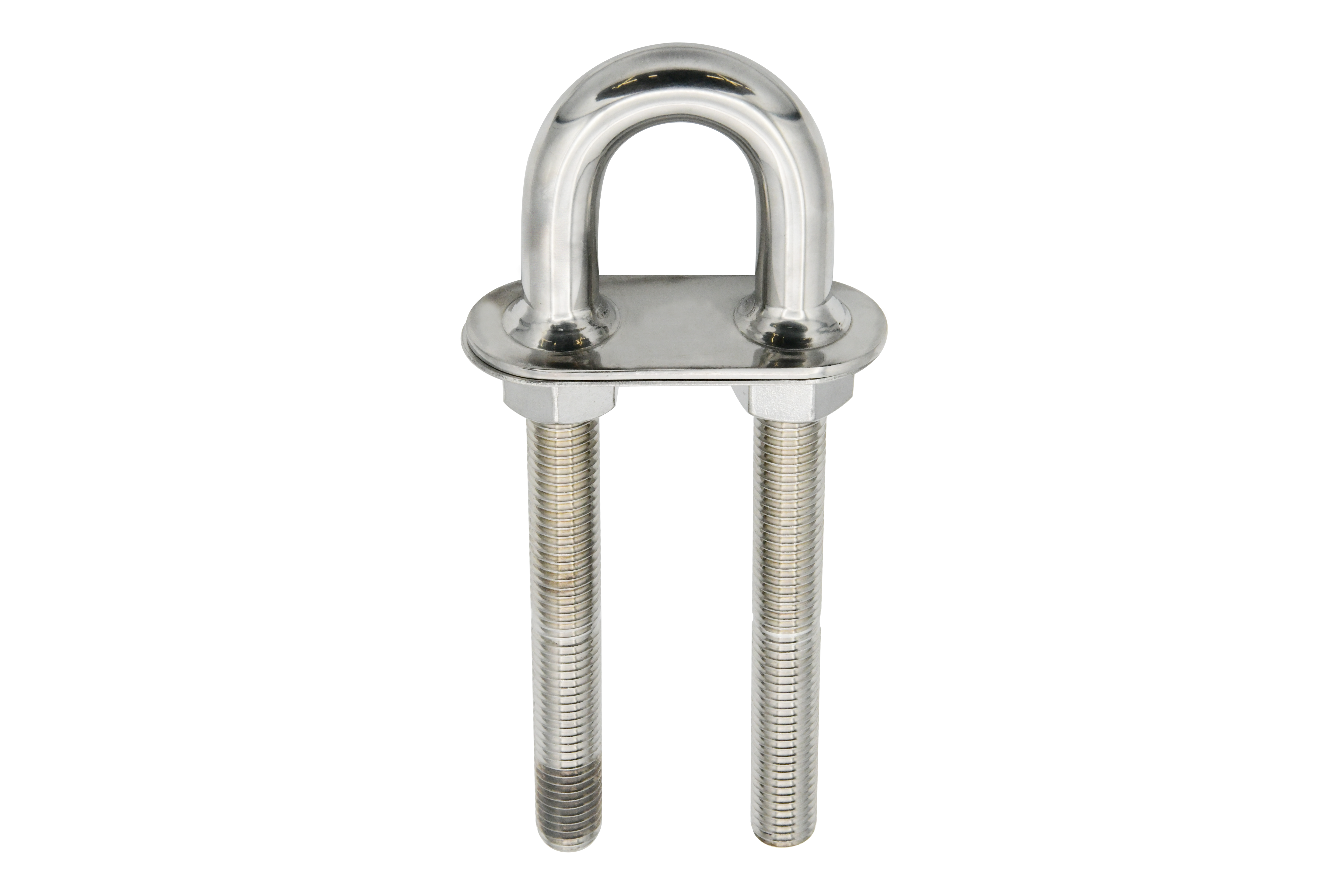 Stern Eye U-Bolt w/ Welded Plate