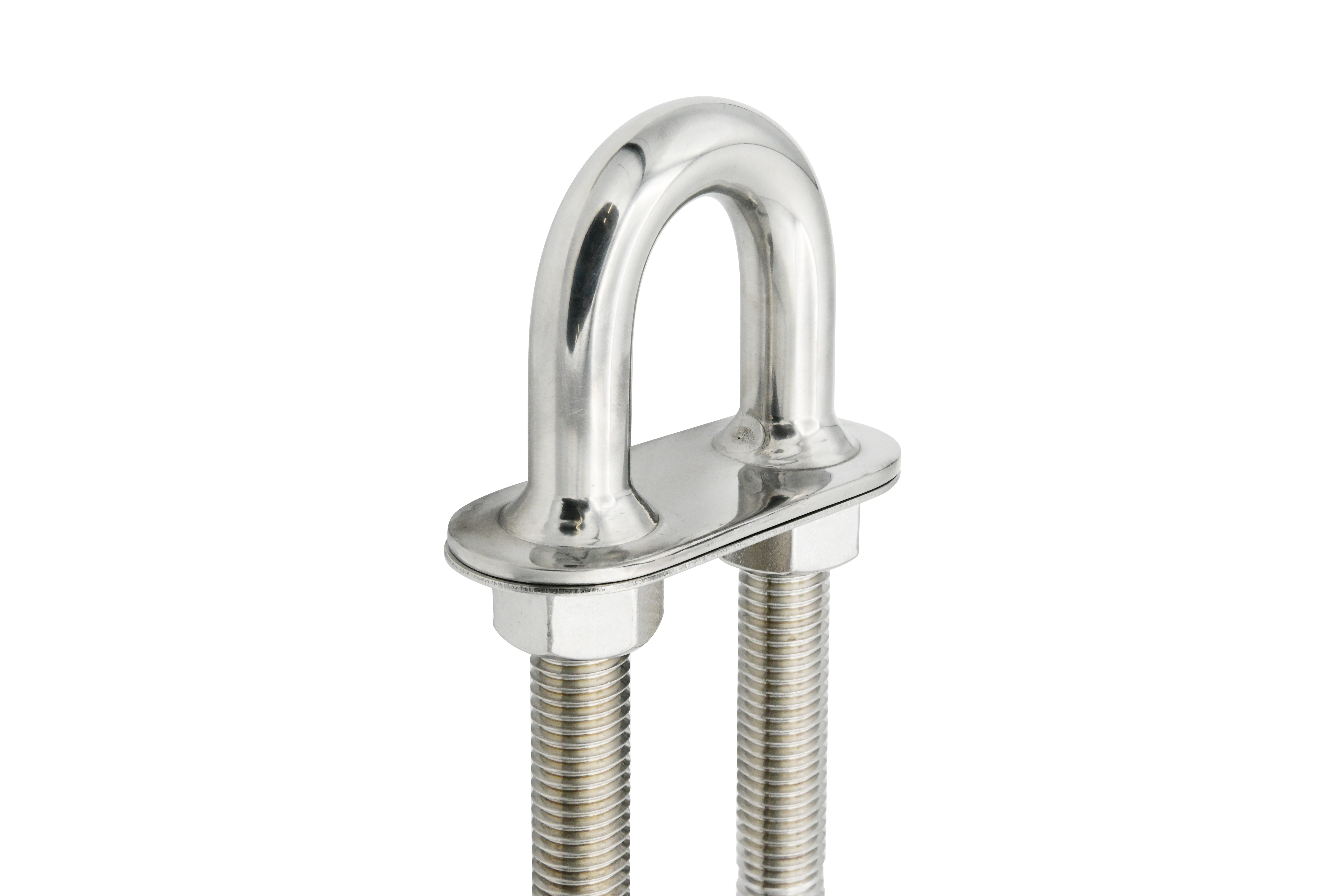 Stern Eye U-Bolt w/ Welded Plate