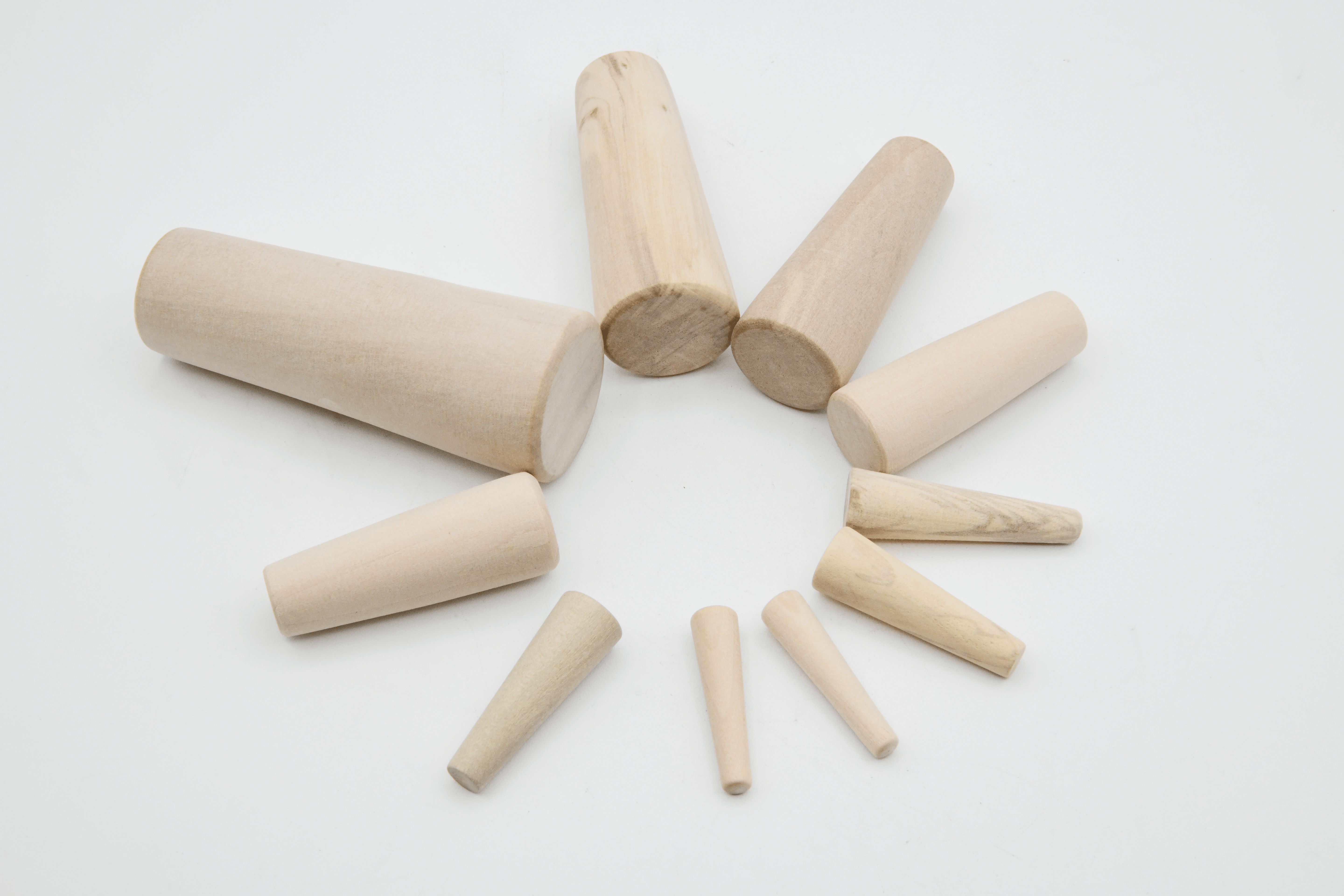 Thru-Hull Bung, Wood Emergency Plug Set for Ø0.16"~Ø1.5" holes