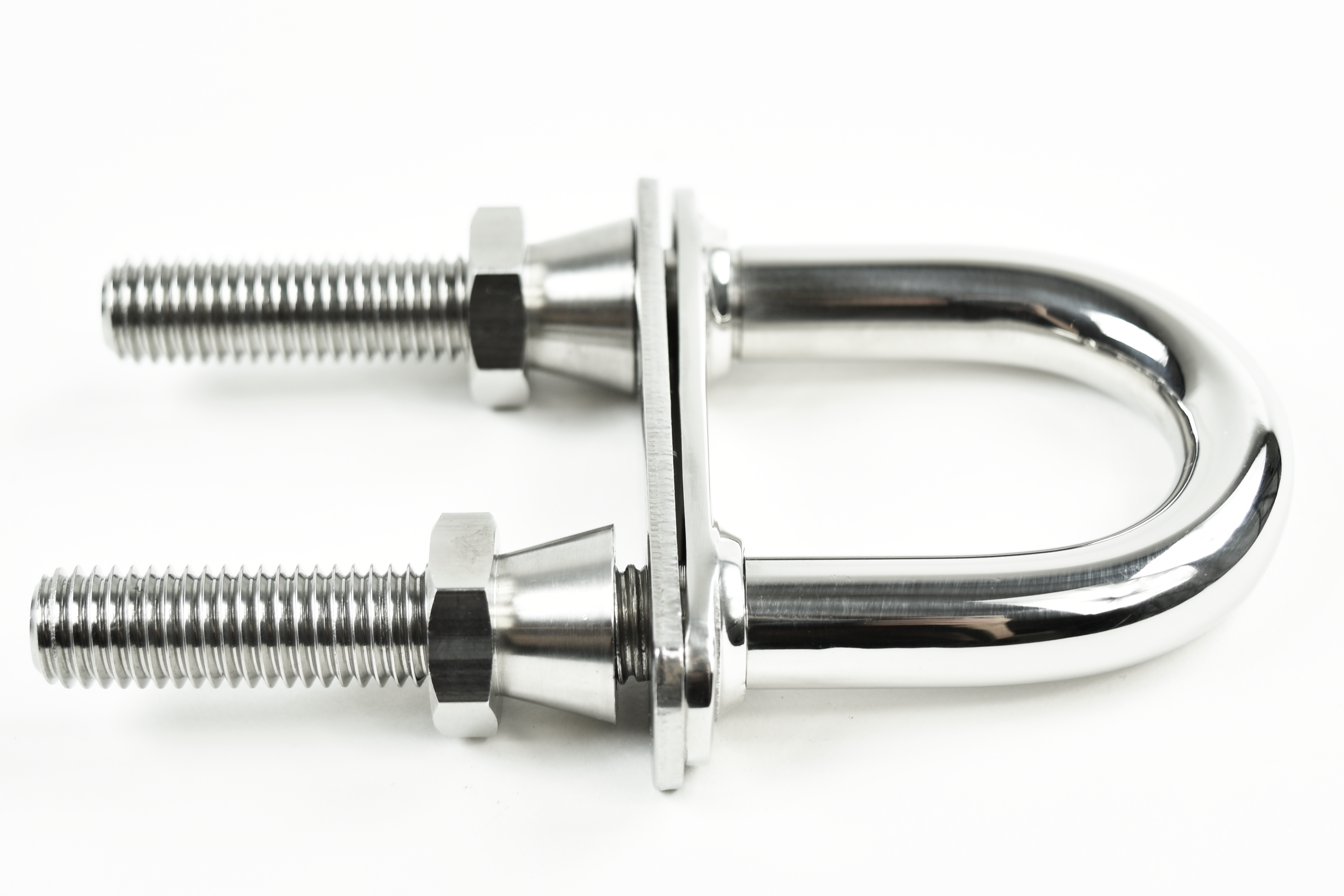 Anti-Theft AISI 316 Stainless Steel Heavy Duty Class III Bow Eye with Taper Safety Lock Nut