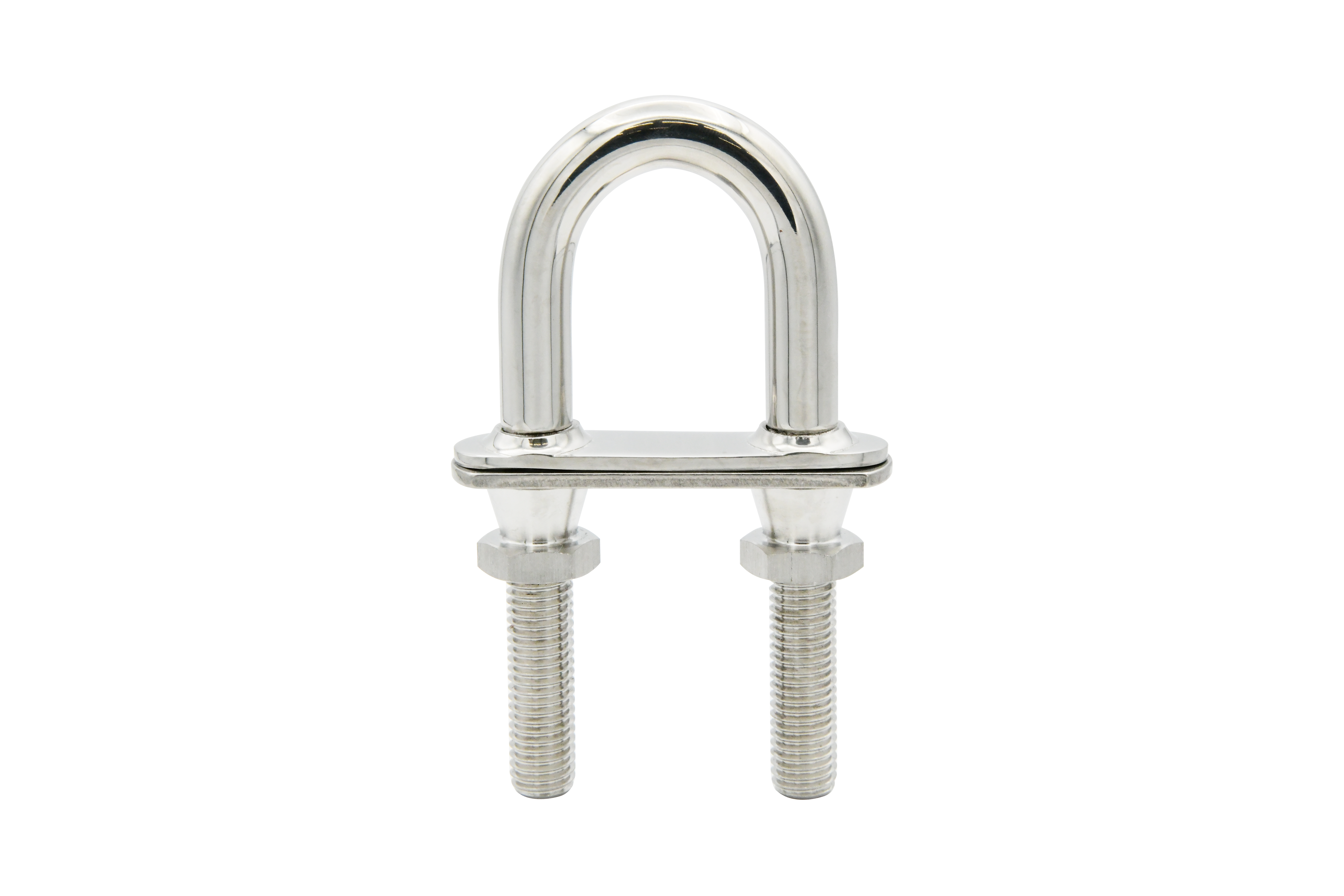 Anti-Theft AISI 316 Stainless Steel Heavy Duty Class III Bow Eye with Taper Safety Lock Nut