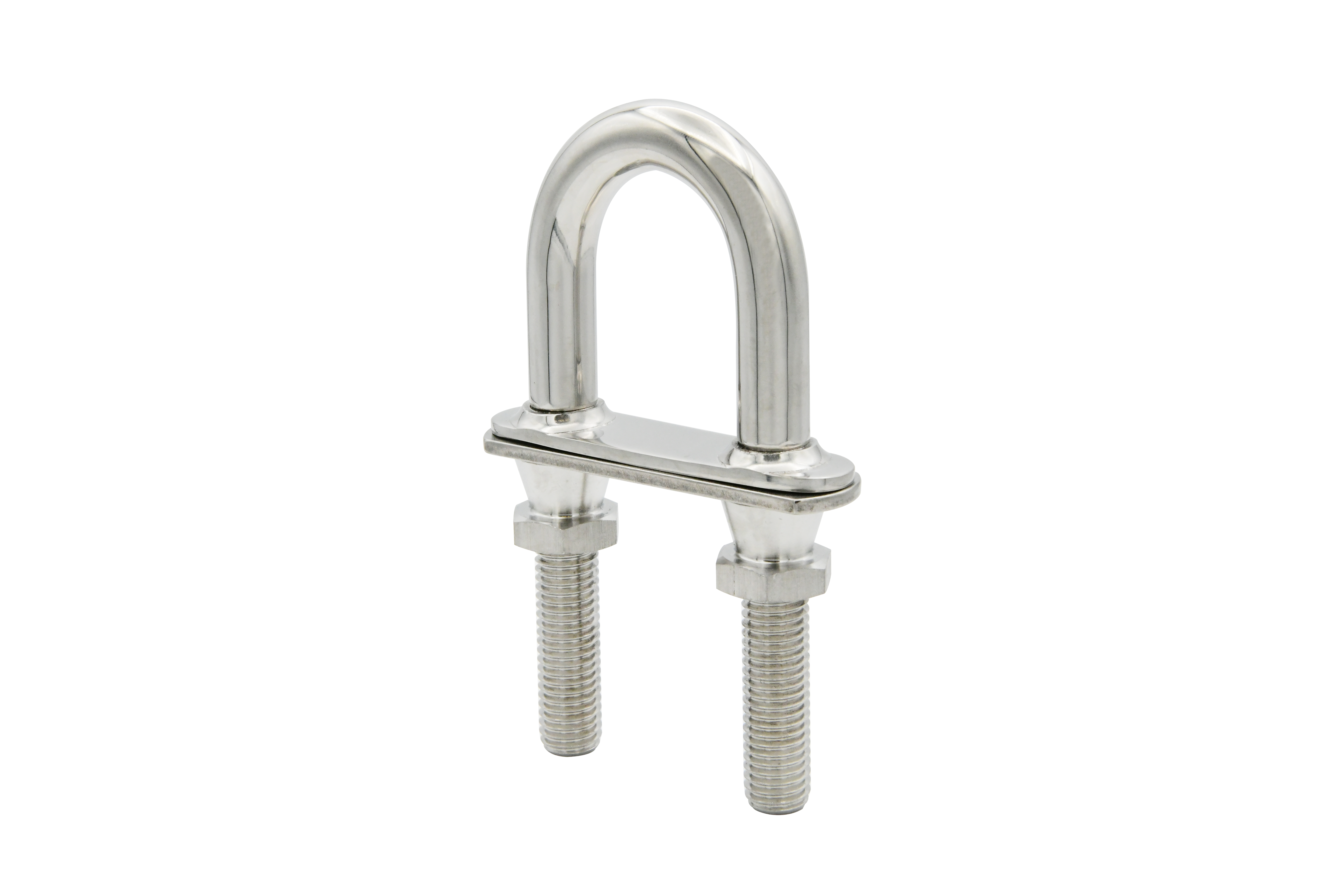 Anti-Theft AISI 316 Stainless Steel Heavy Duty Class III Bow Eye with Taper Safety Lock Nut