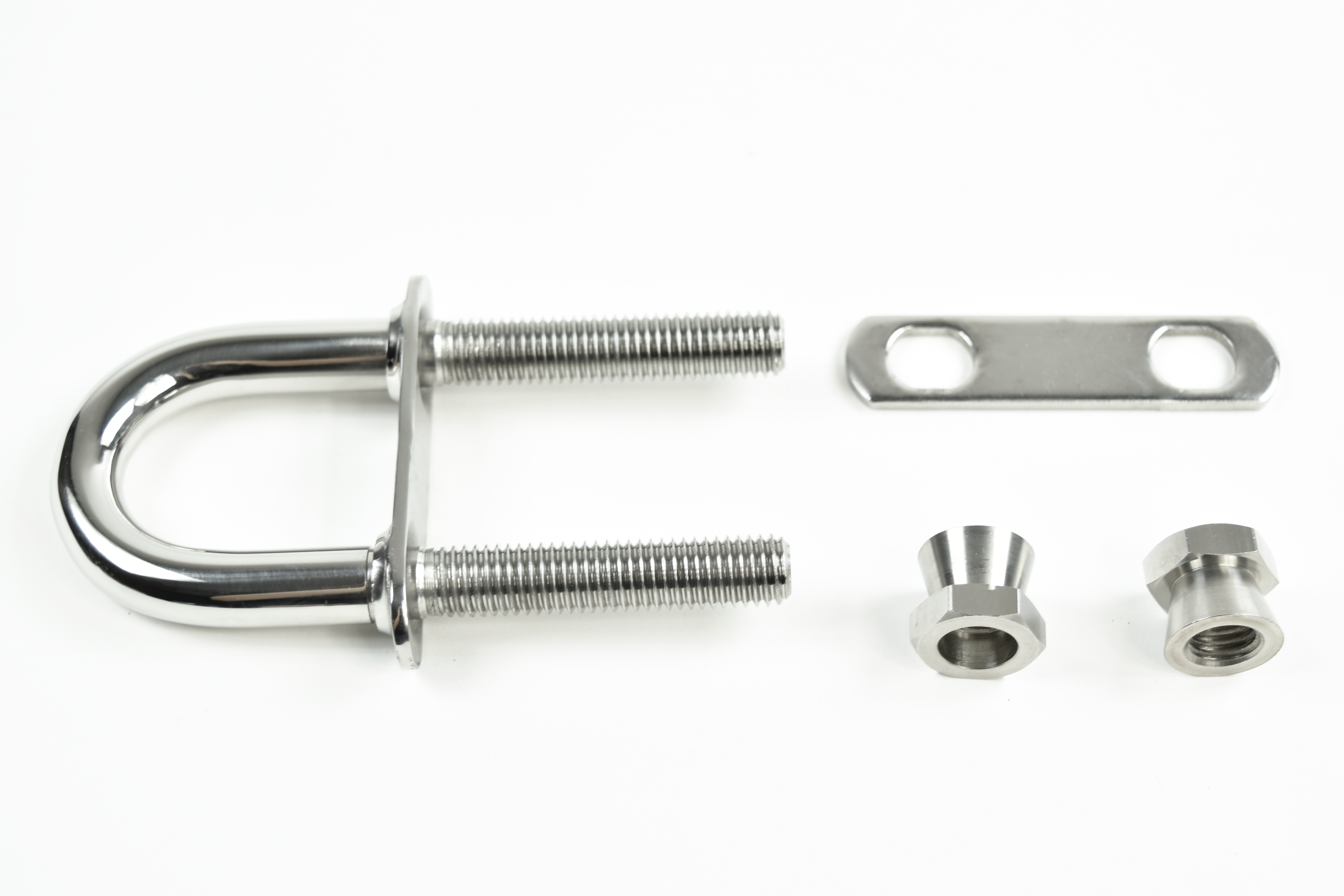 Anti-Theft AISI 316 Stainless Steel Heavy Duty Class III Bow Eye with Taper Safety Lock Nut