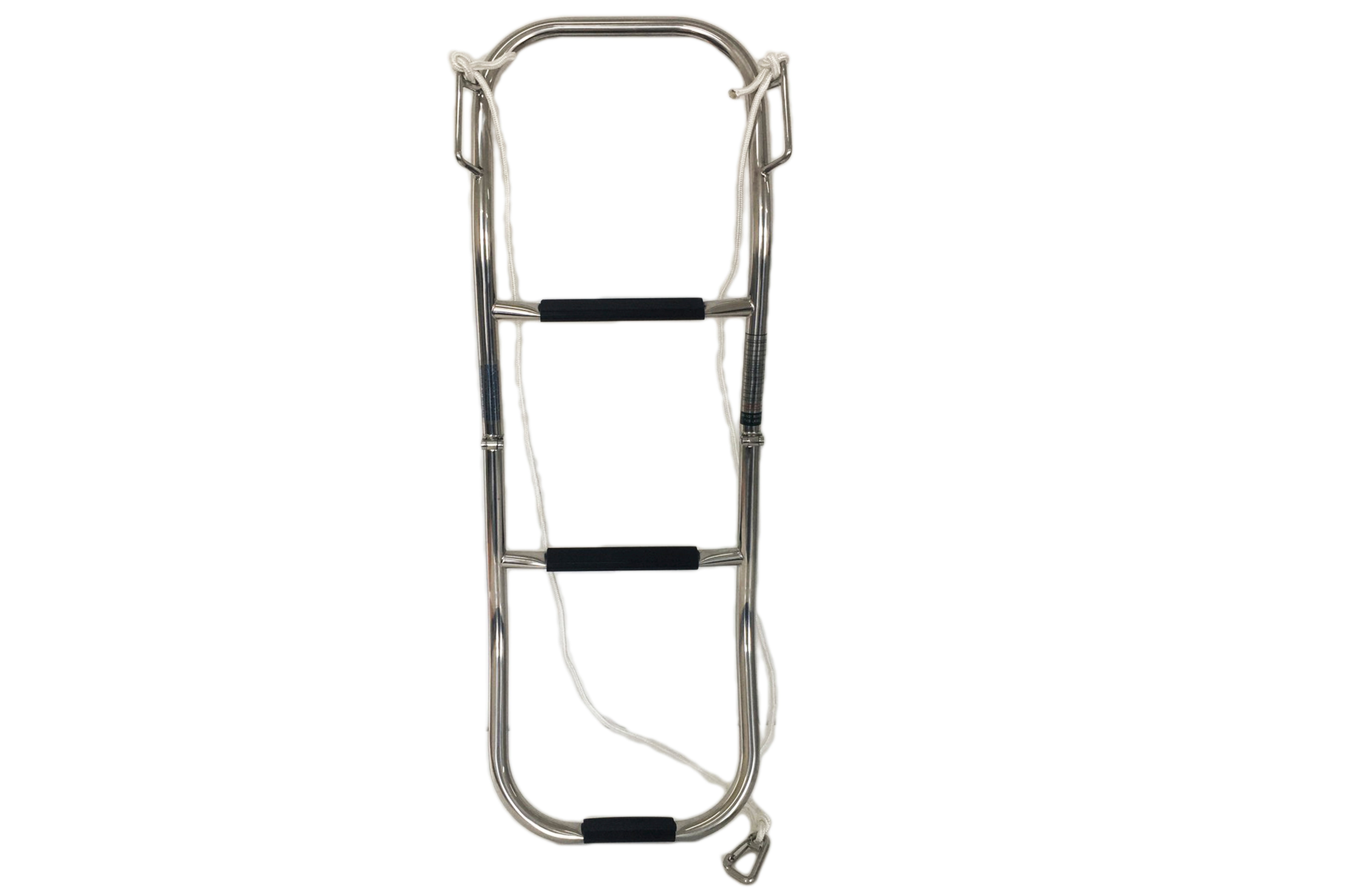 3-Step Folding Ladder for Inflatable Boats, Pontoons, and Dinghy