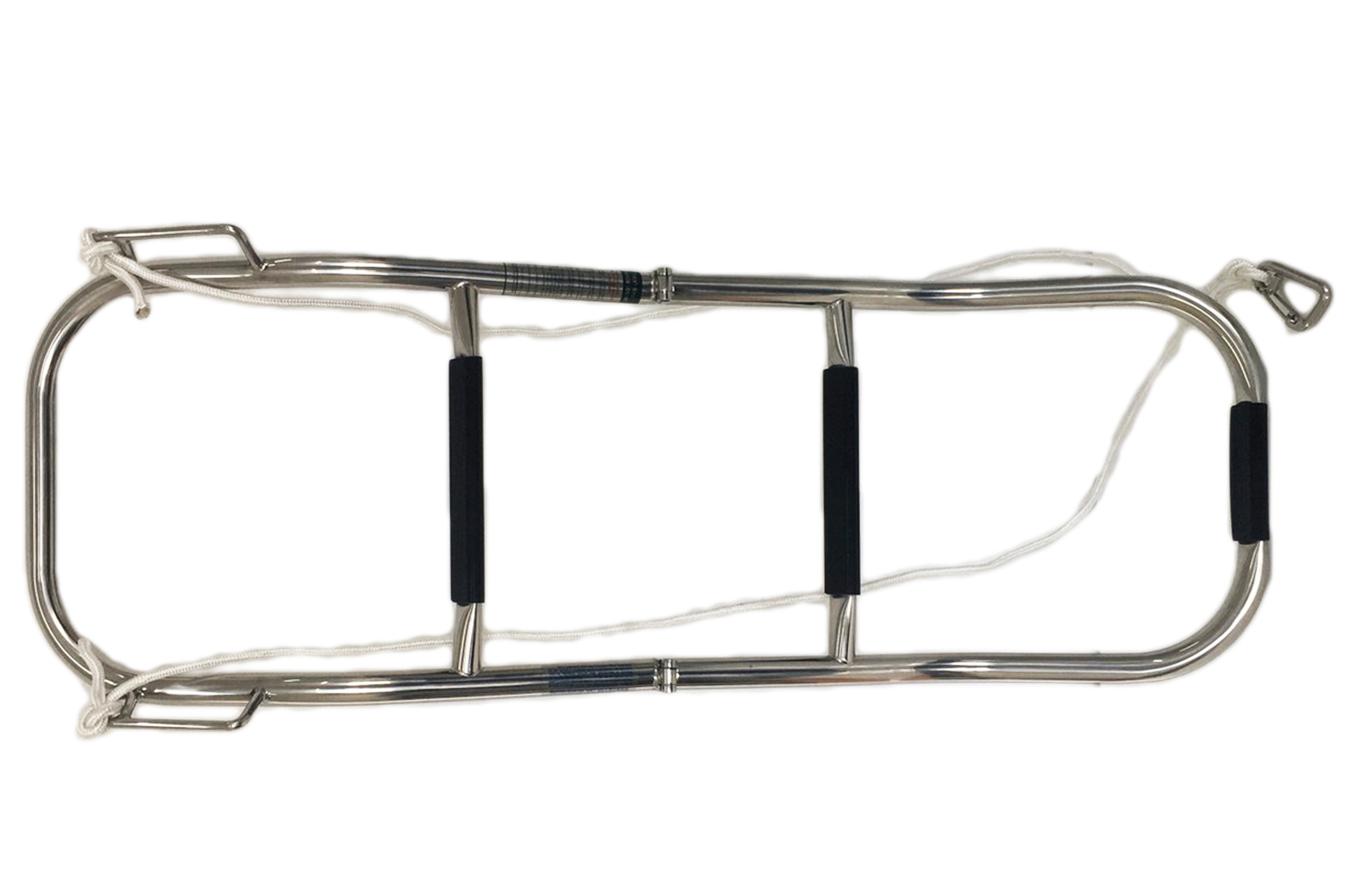 3-Step Folding Ladder for Inflatable Boats, Pontoons, and Dinghy