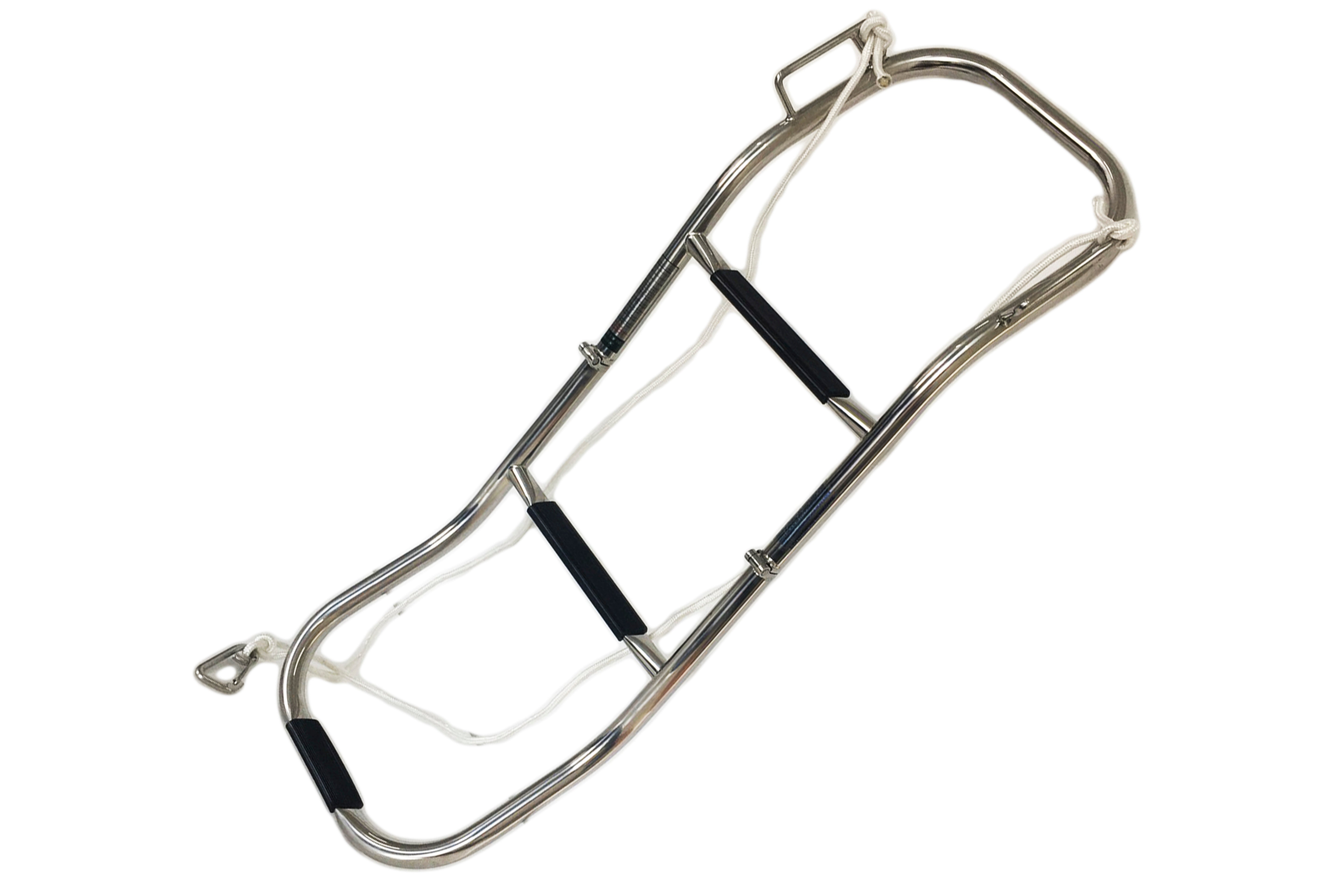 3-Step Folding Ladder for Inflatable Boats, Pontoons, and Dinghy