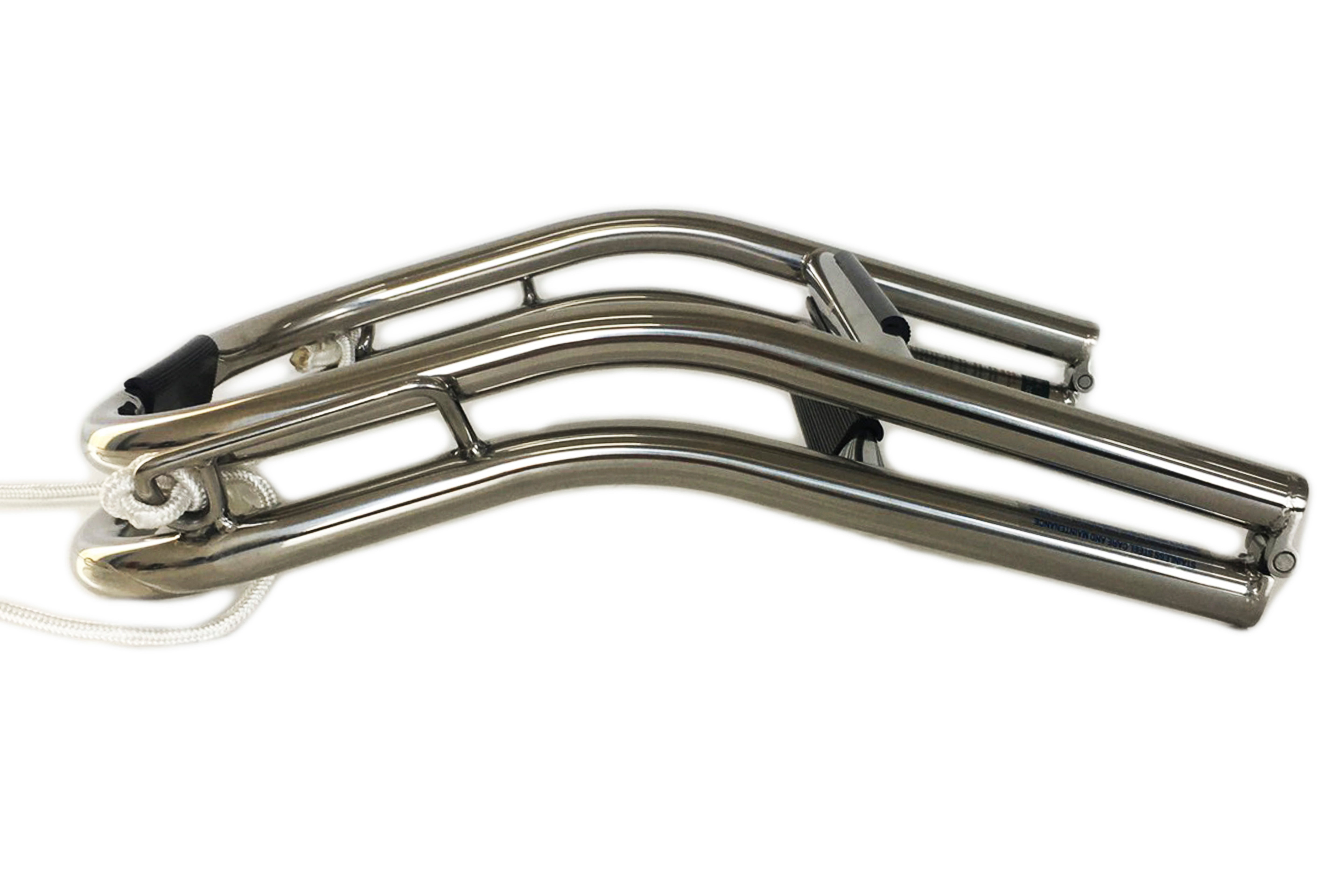 3-Step Folding Ladder for Inflatable Boats, Pontoons, and Dinghy