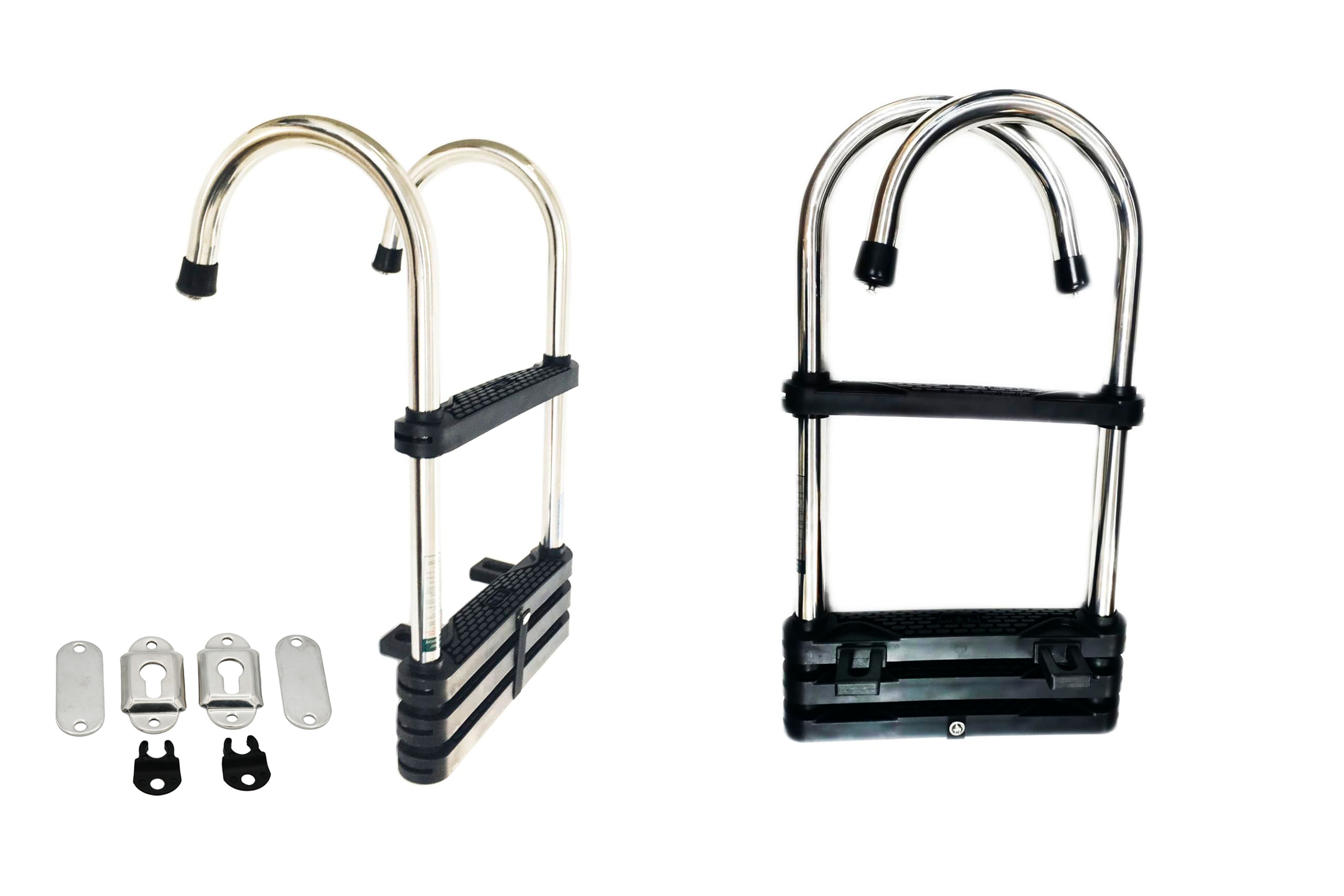 Telescoping Detachable Gunwale Hook Ladder