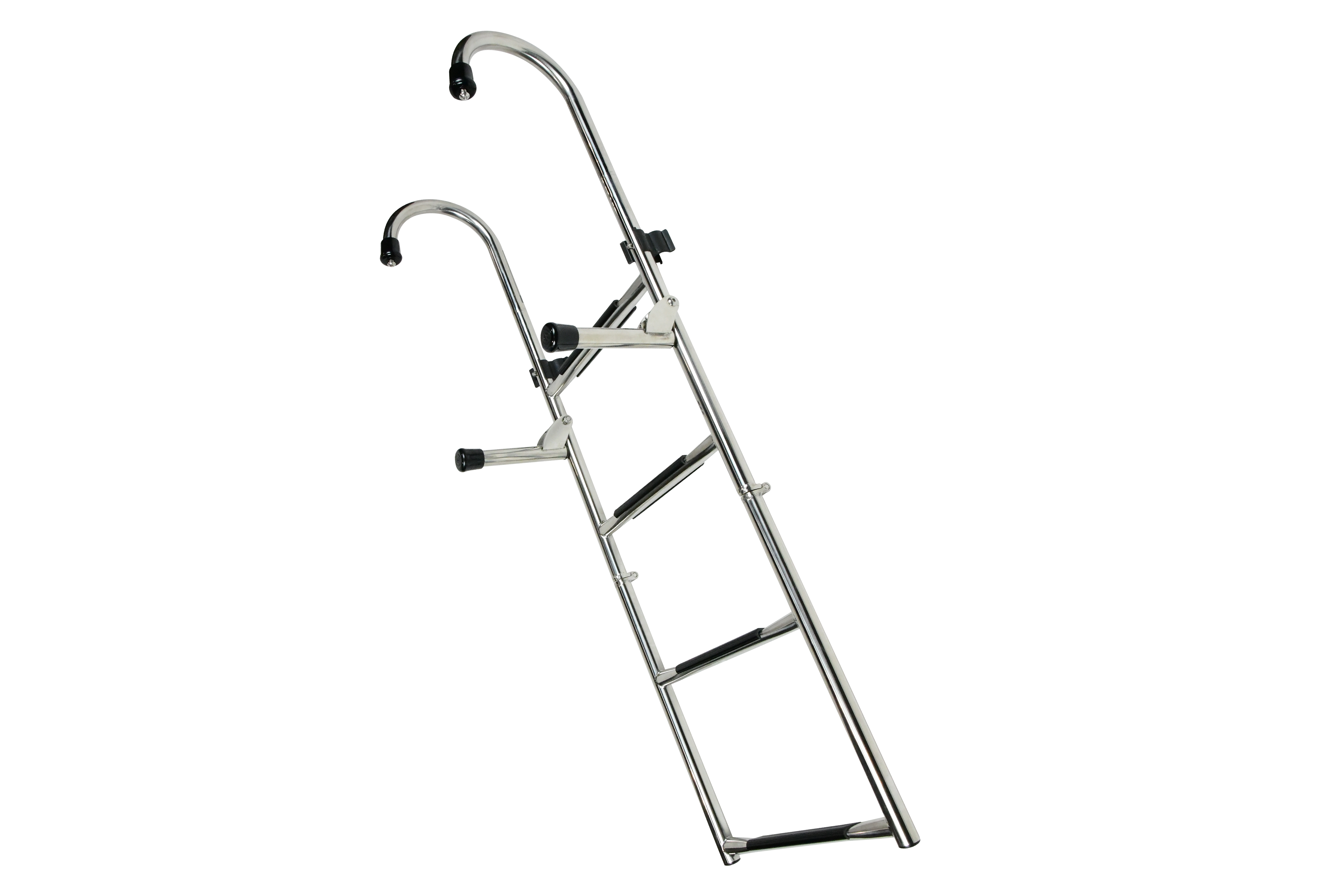 304 Stainless Steel Gunwale-Mounted Folding Removable Ladder