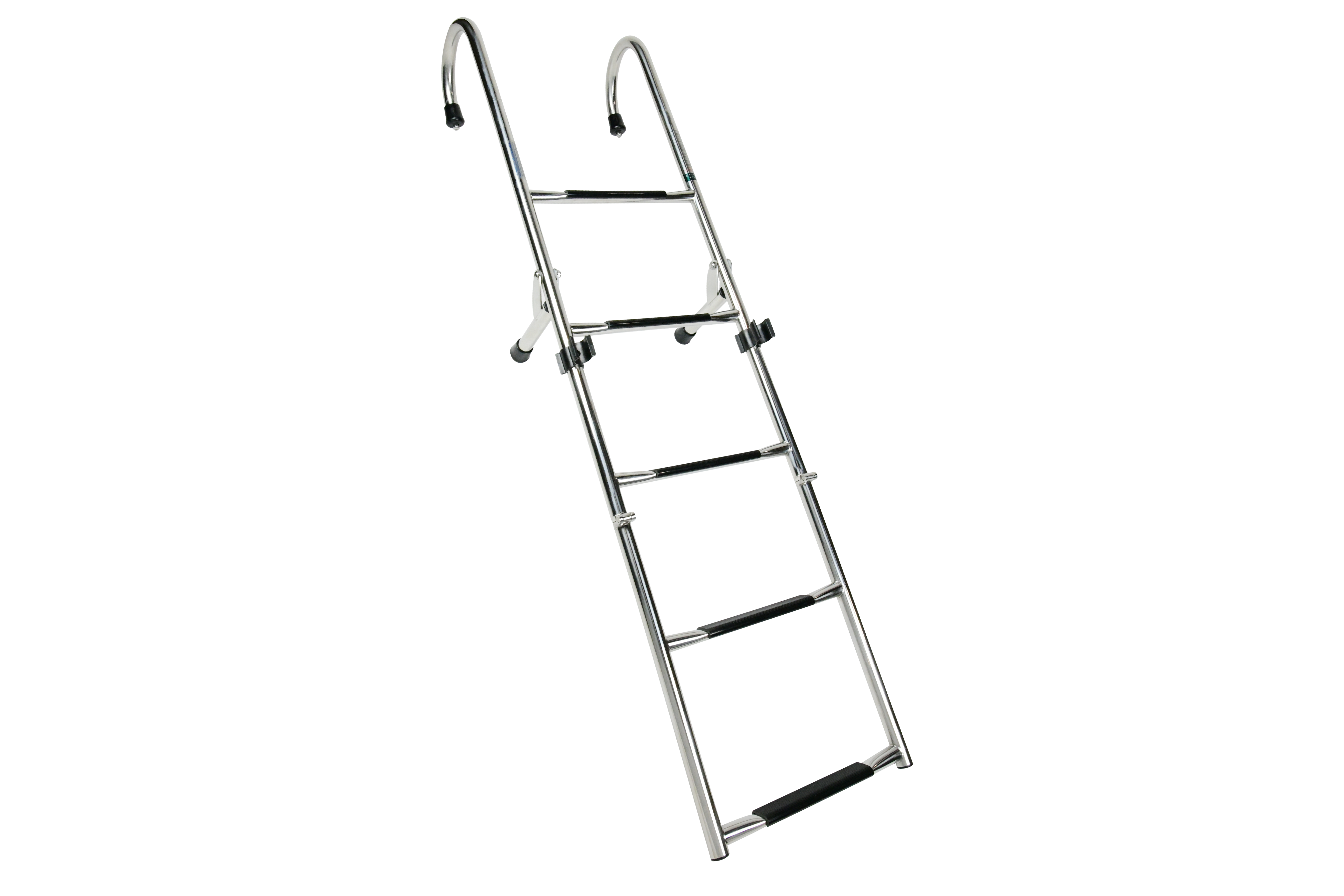 304 Stainless Steel Gunwale-Mounted Folding Removable Ladder