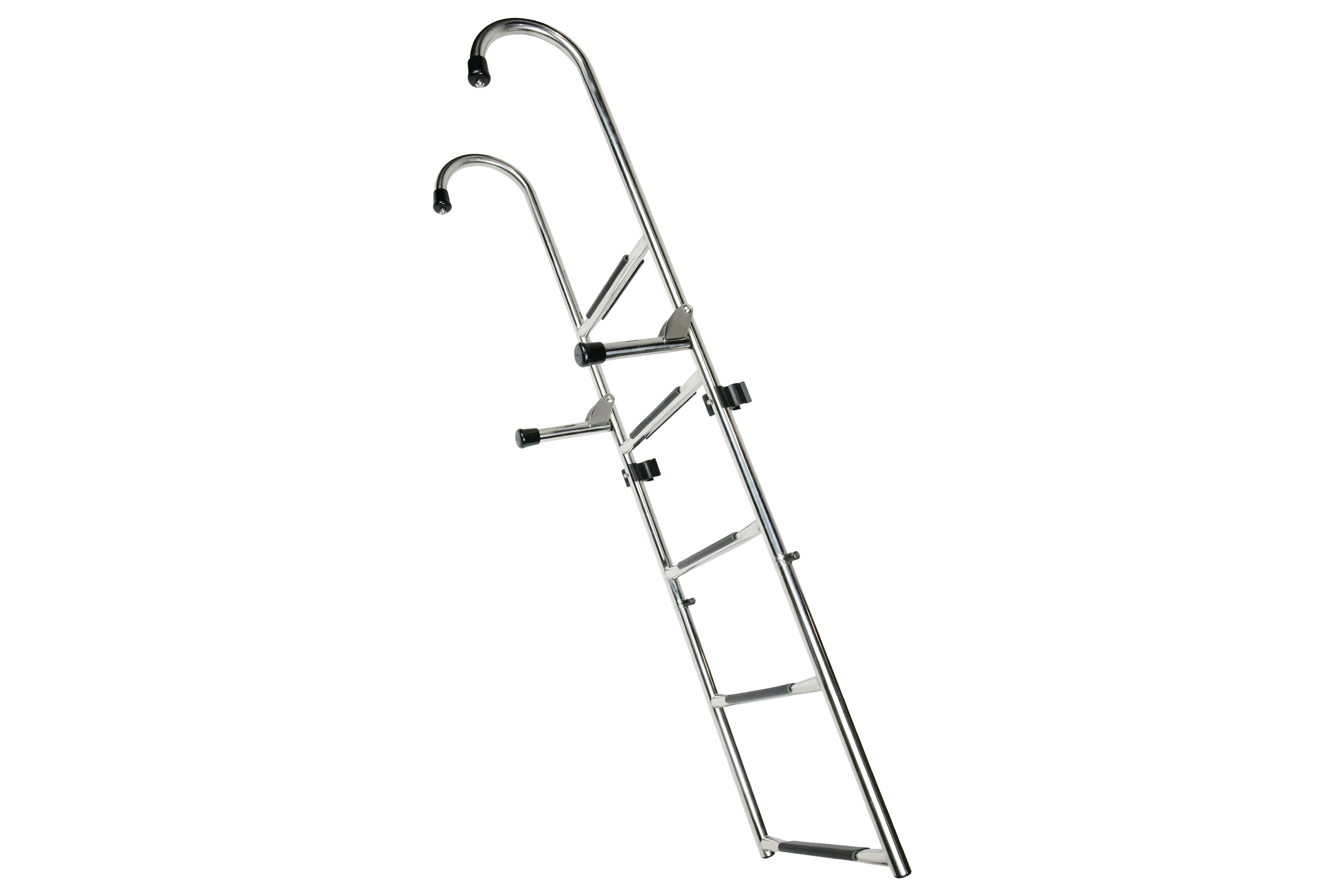 304 Stainless Steel Gunwale-Mounted Folding Removable Ladder