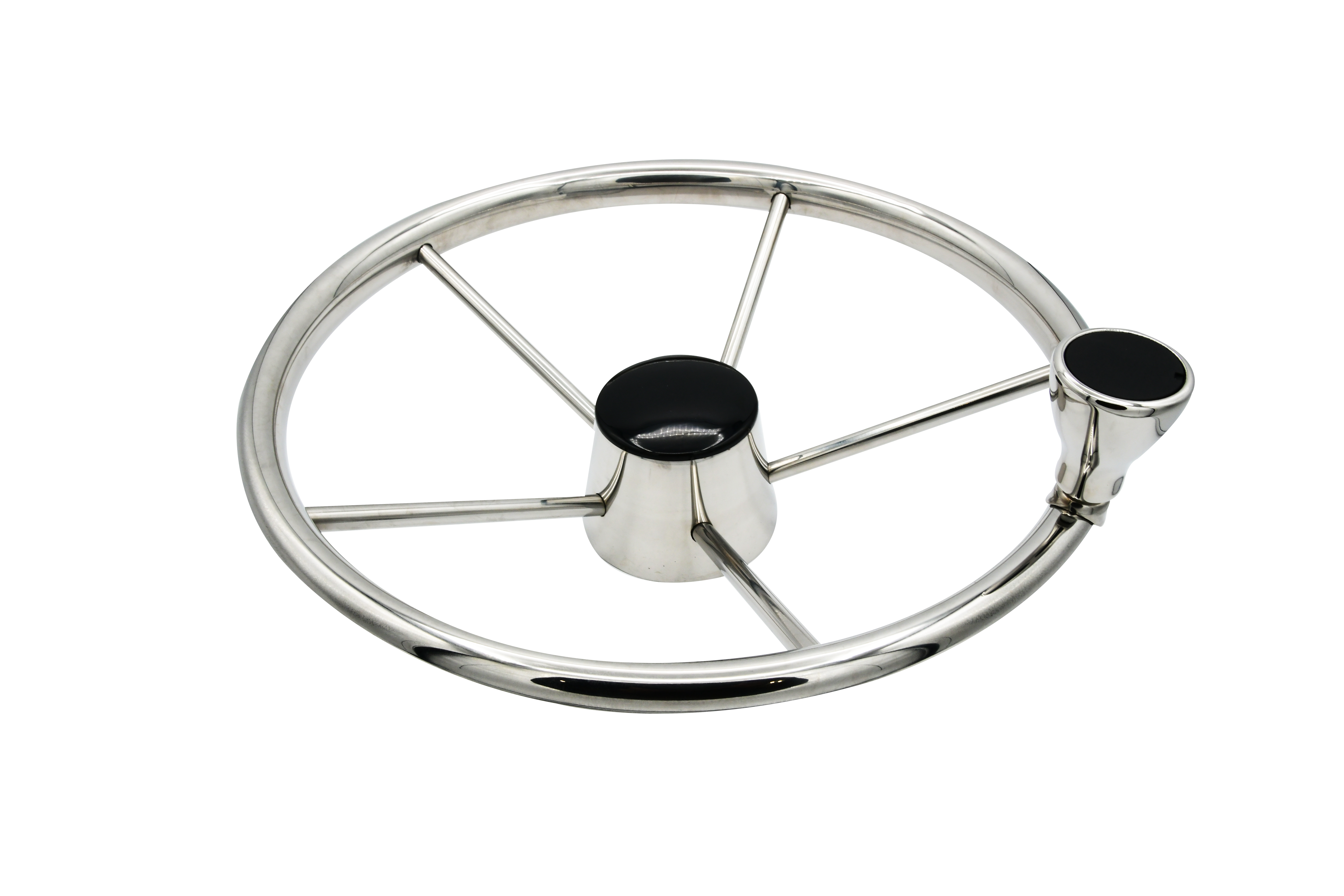 Heavy Duty 5-Spoke Destroyer Steering Wheel with Knob