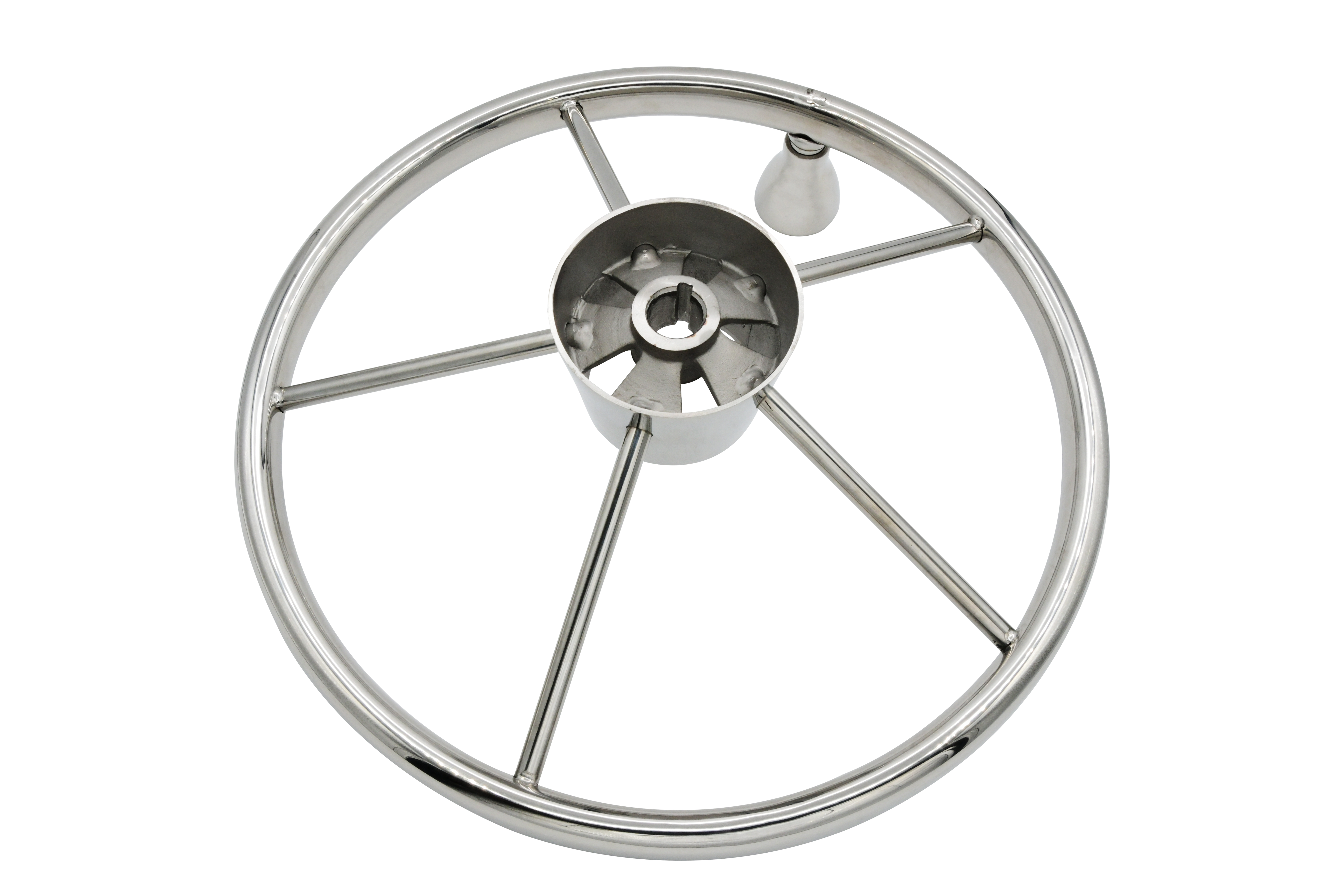 Heavy Duty 5-Spoke Destroyer Steering Wheel with Knob