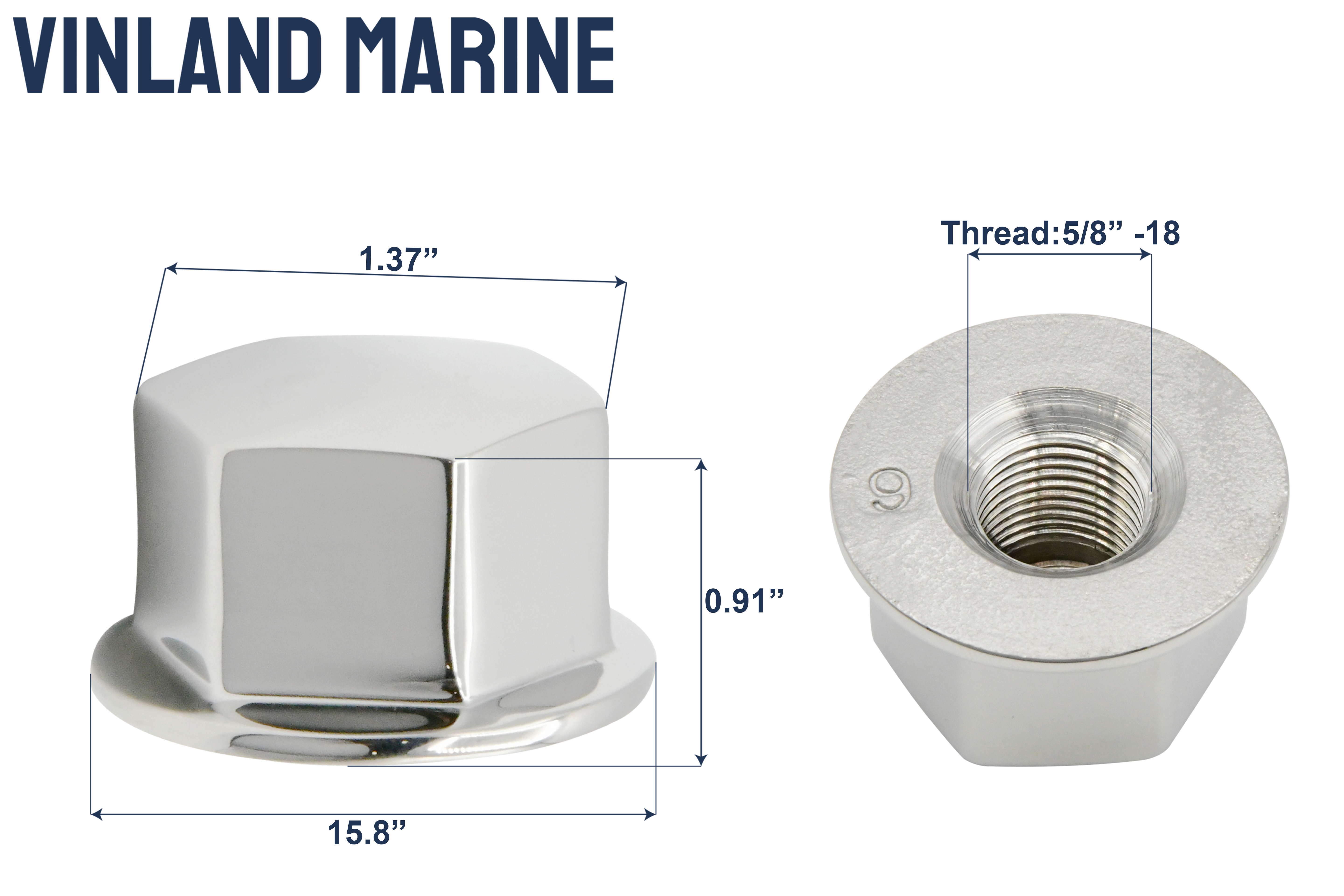 Steering Wheel Center Hexogon Nut