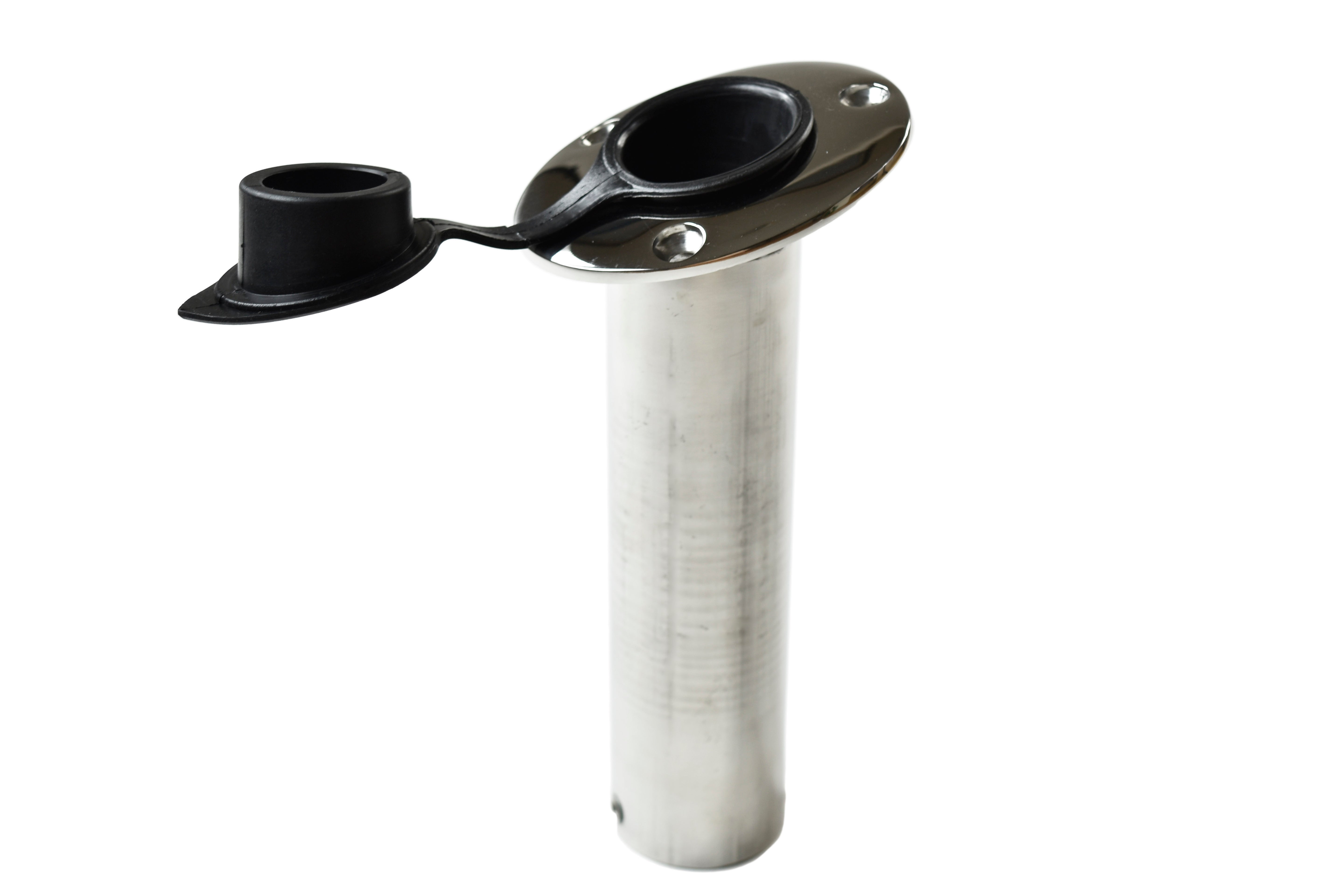 Heavy Duty Investment Cast Angled Flush Mount Rod Holder w/Lid