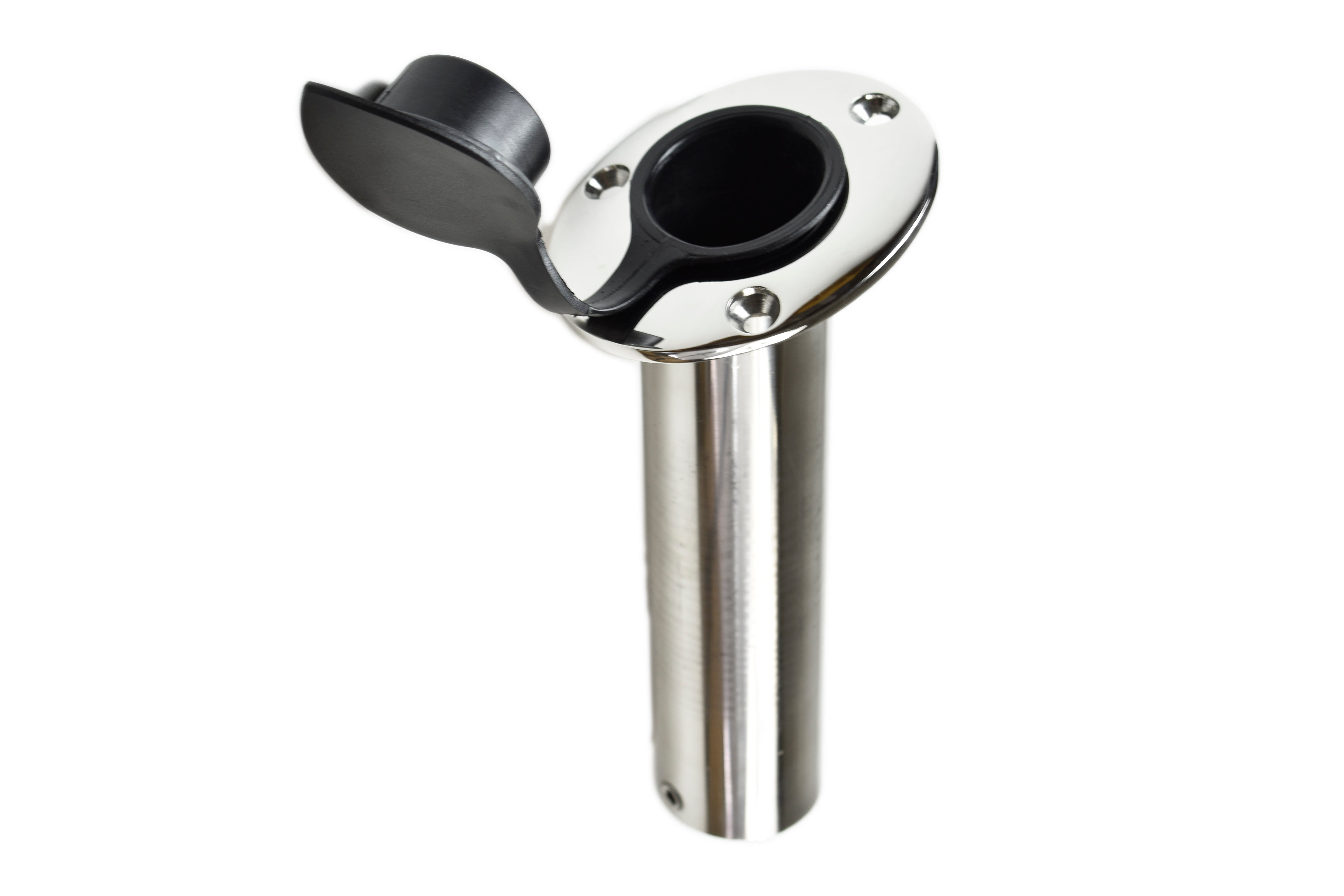 Heavy Duty Investment Cast Angled Flush Mount Rod Holder w/Lid