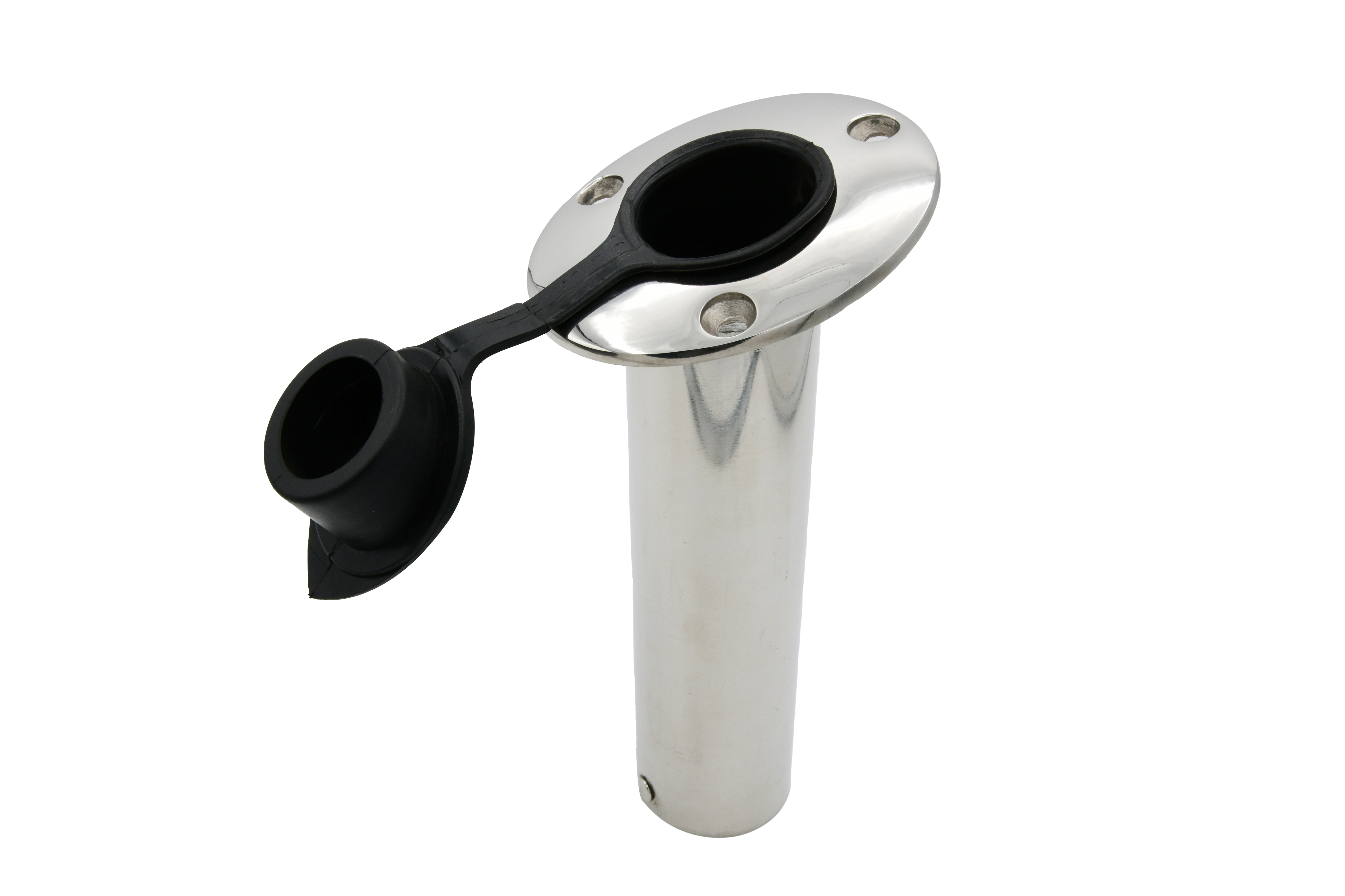 Heavy Duty Investment Cast Angled Flush Mount Rod Holder w/Lid