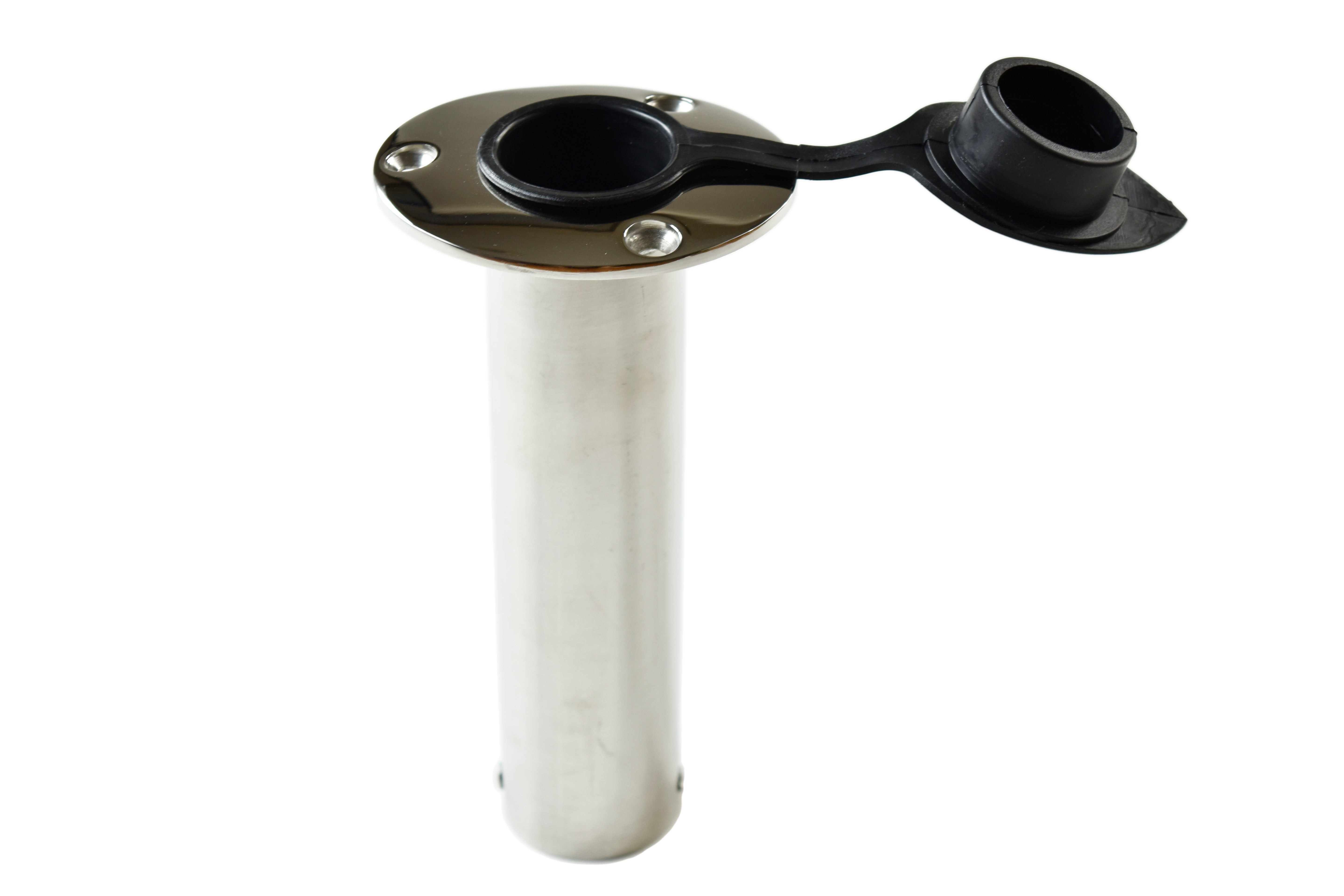 Heavy Duty Investment Cast Angled Flush Mount Rod Holder w/Lid