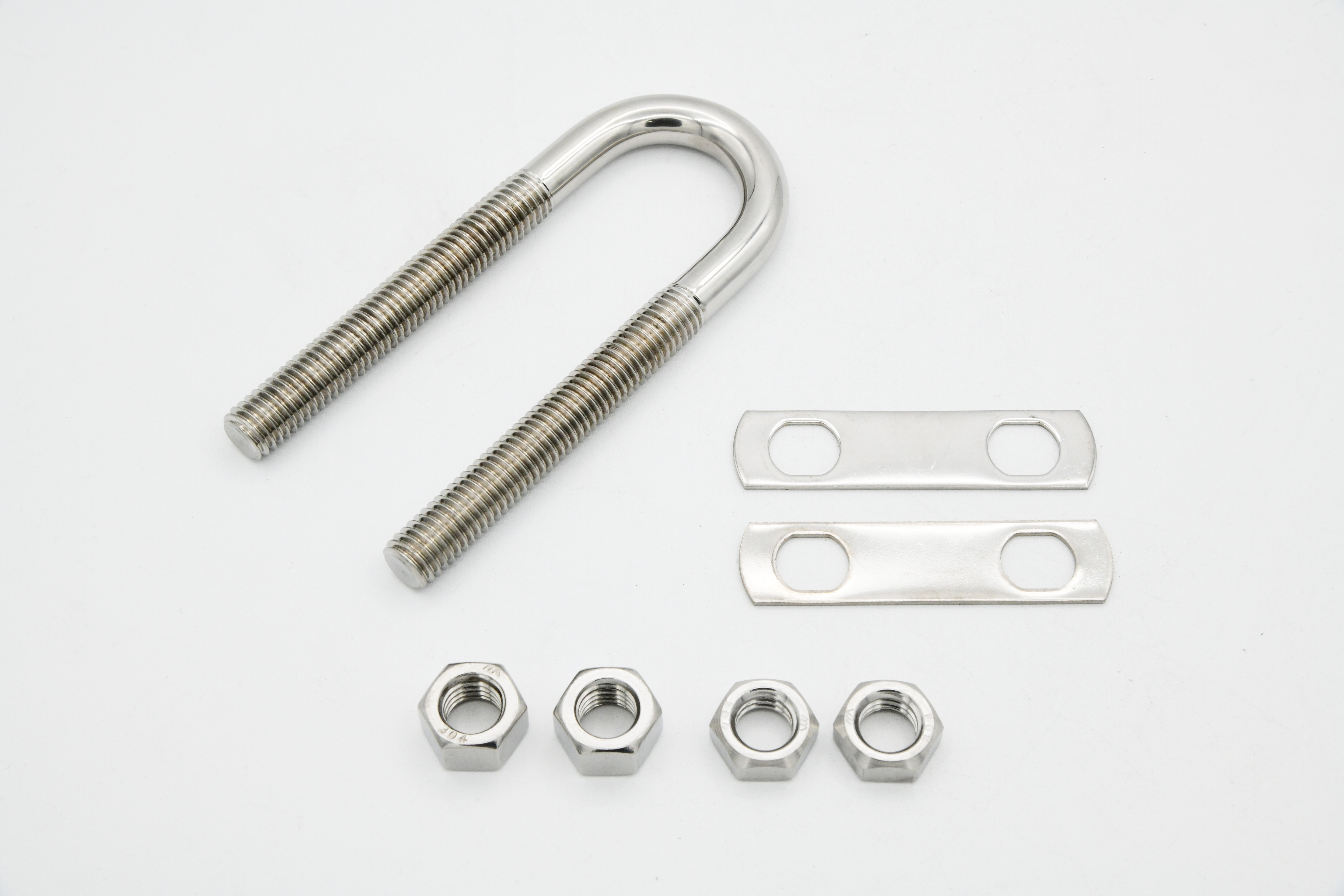 Stern Eye U-Bolt w/ two oblong plate