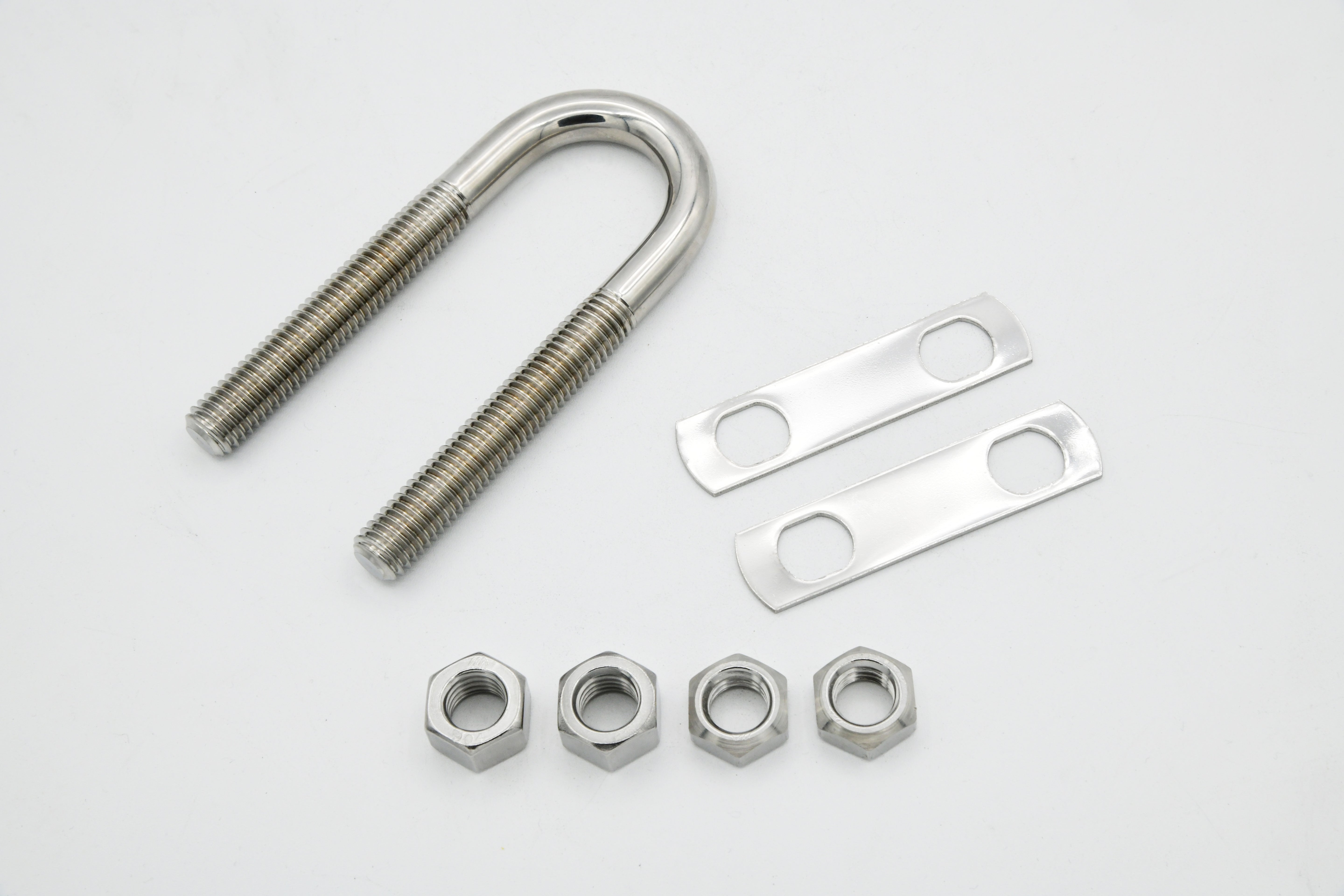 Stern Eye U-Bolt w/ two oblong plate