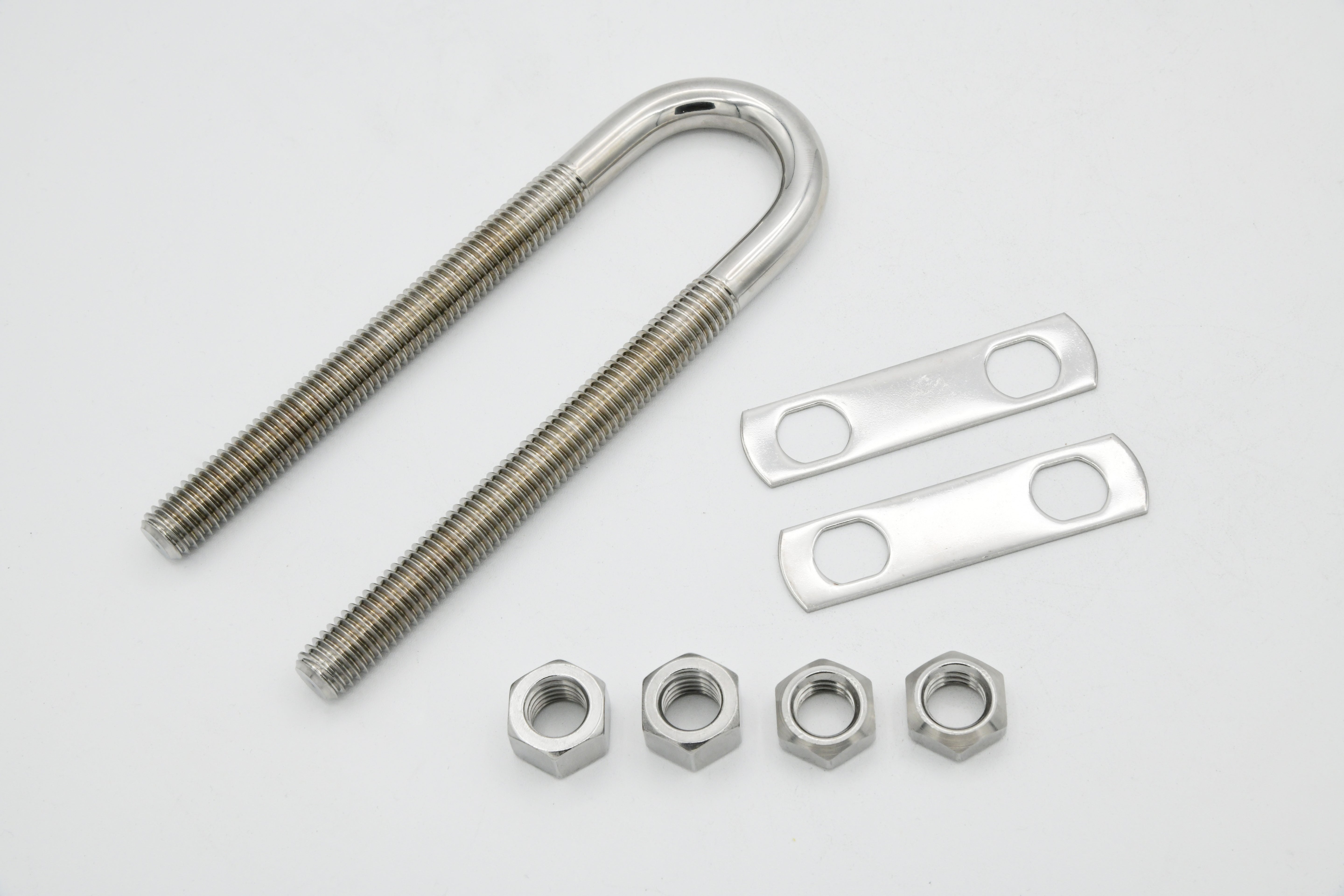 Stern Eye U-Bolt w/ two oblong plate