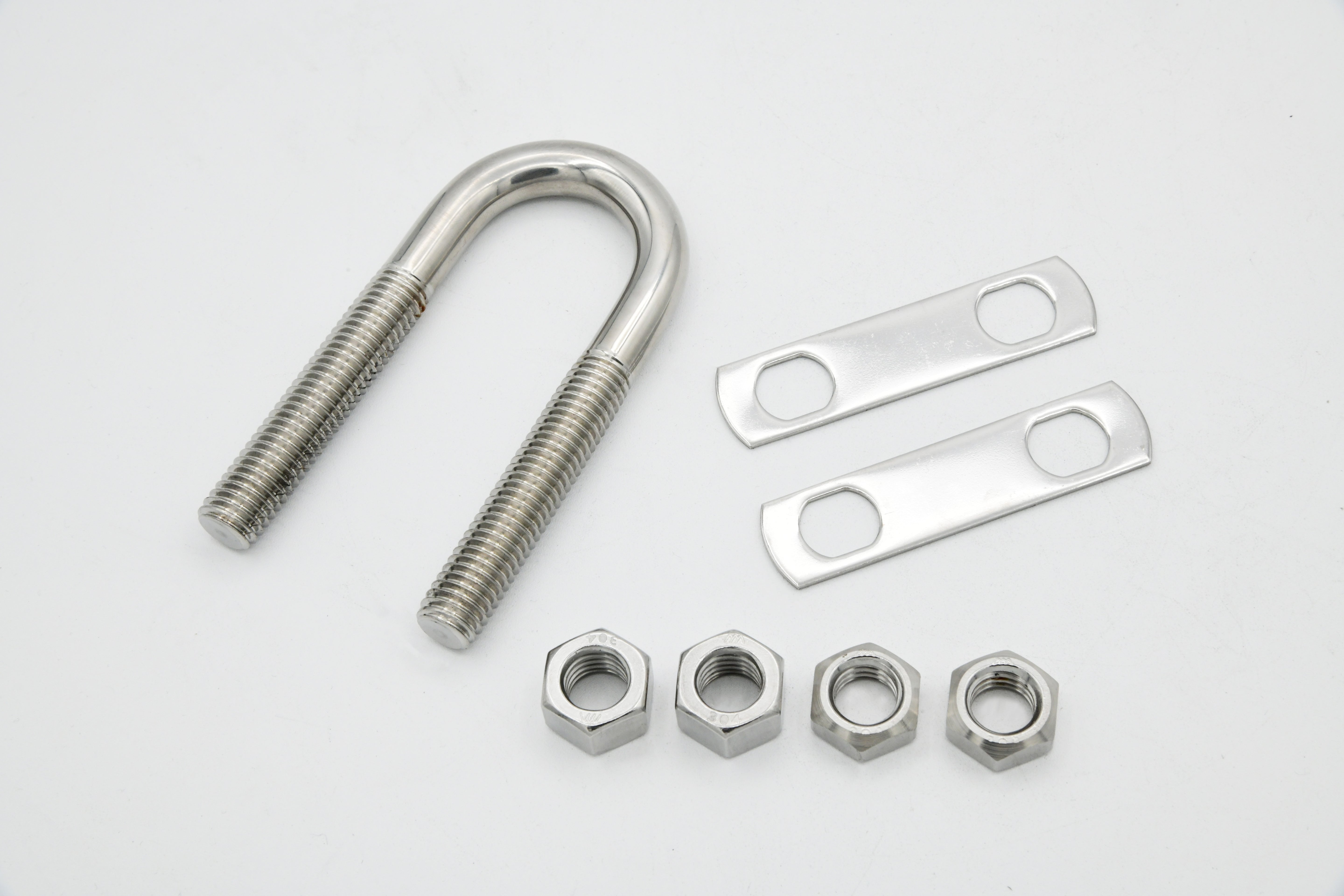 Stern Eye U-Bolt w/ two oblong plate