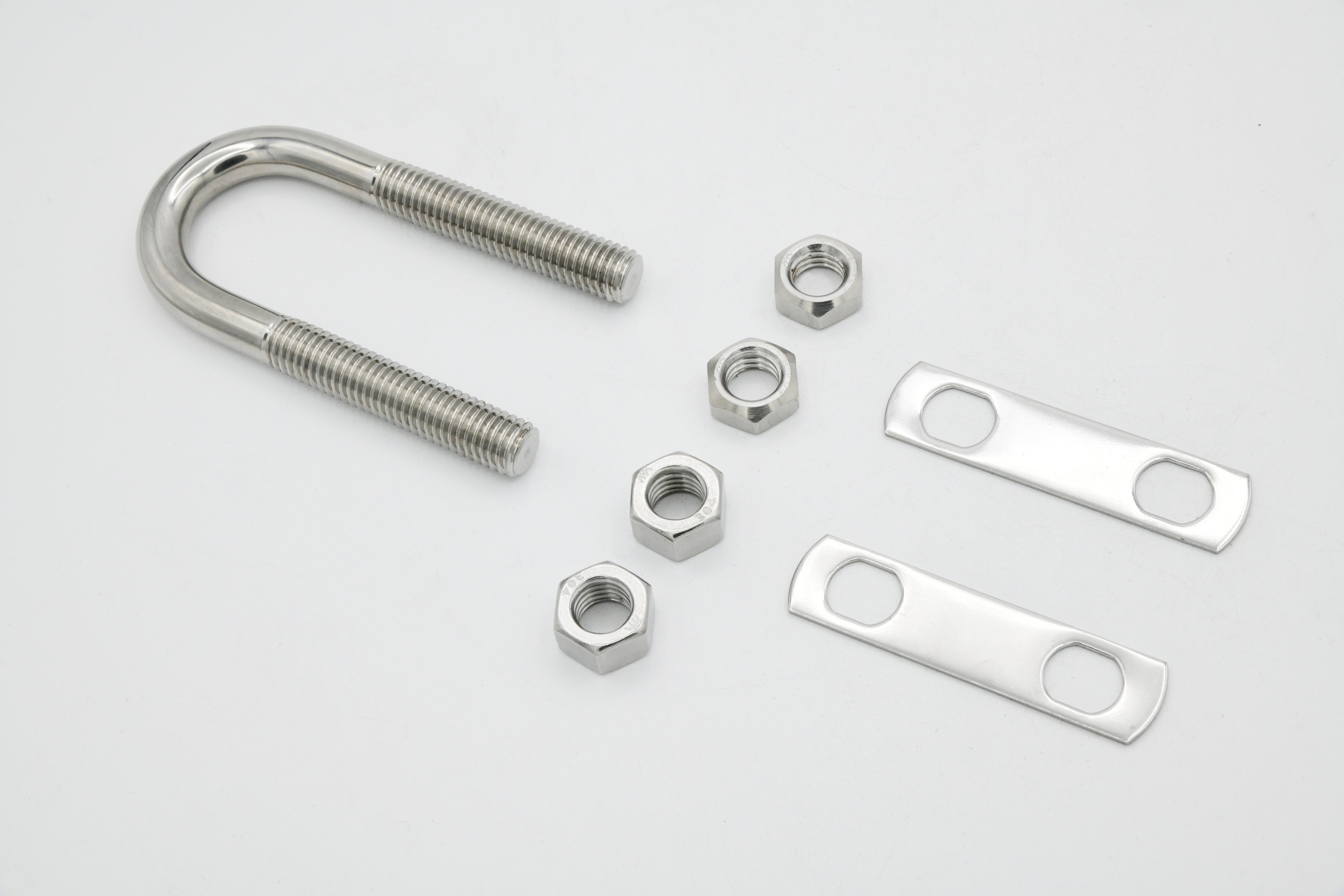 Stern Eye U-Bolt w/ two oblong plate