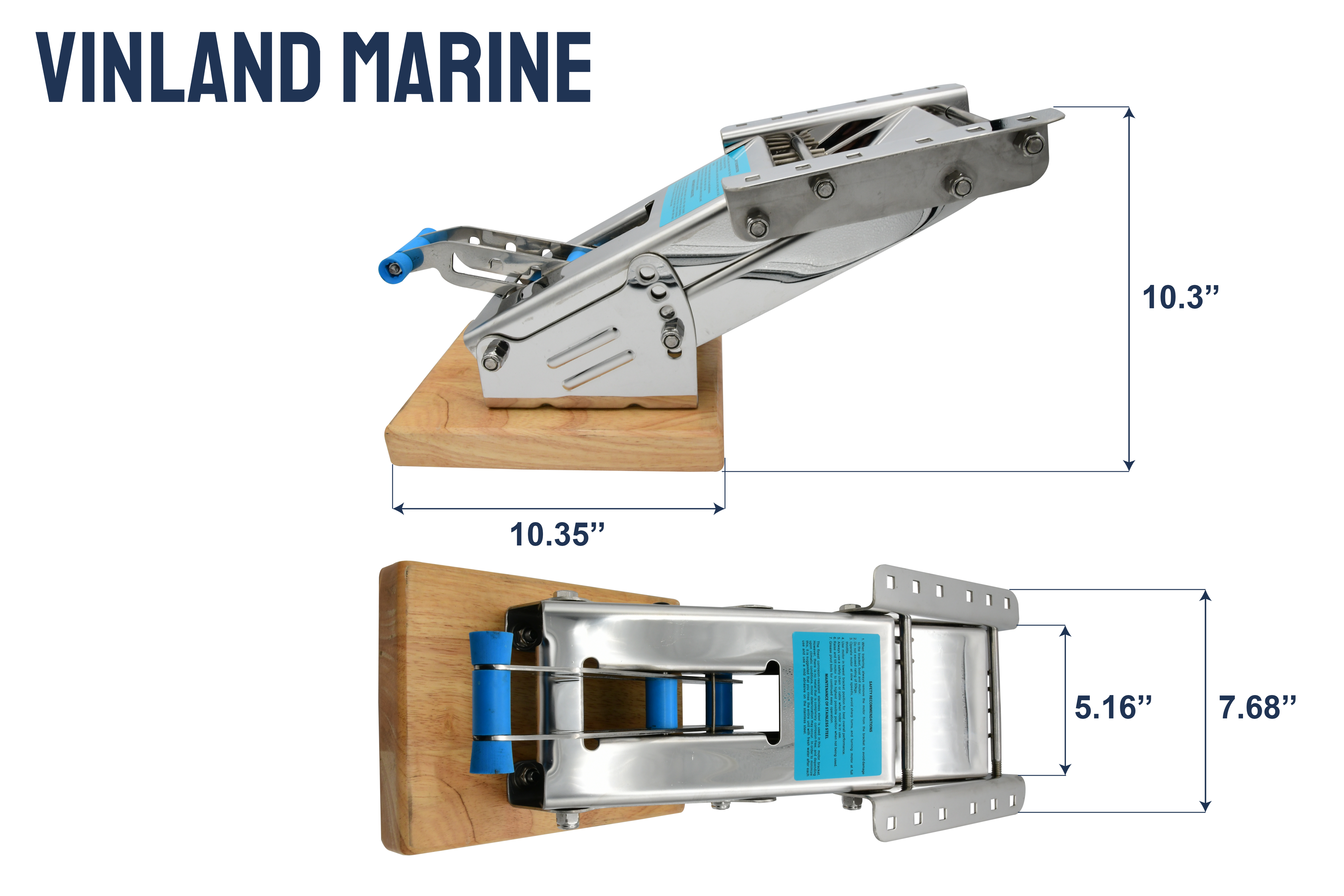 304 Stainless Steel Auxiliary Outboard Motor Bracket for 20hp