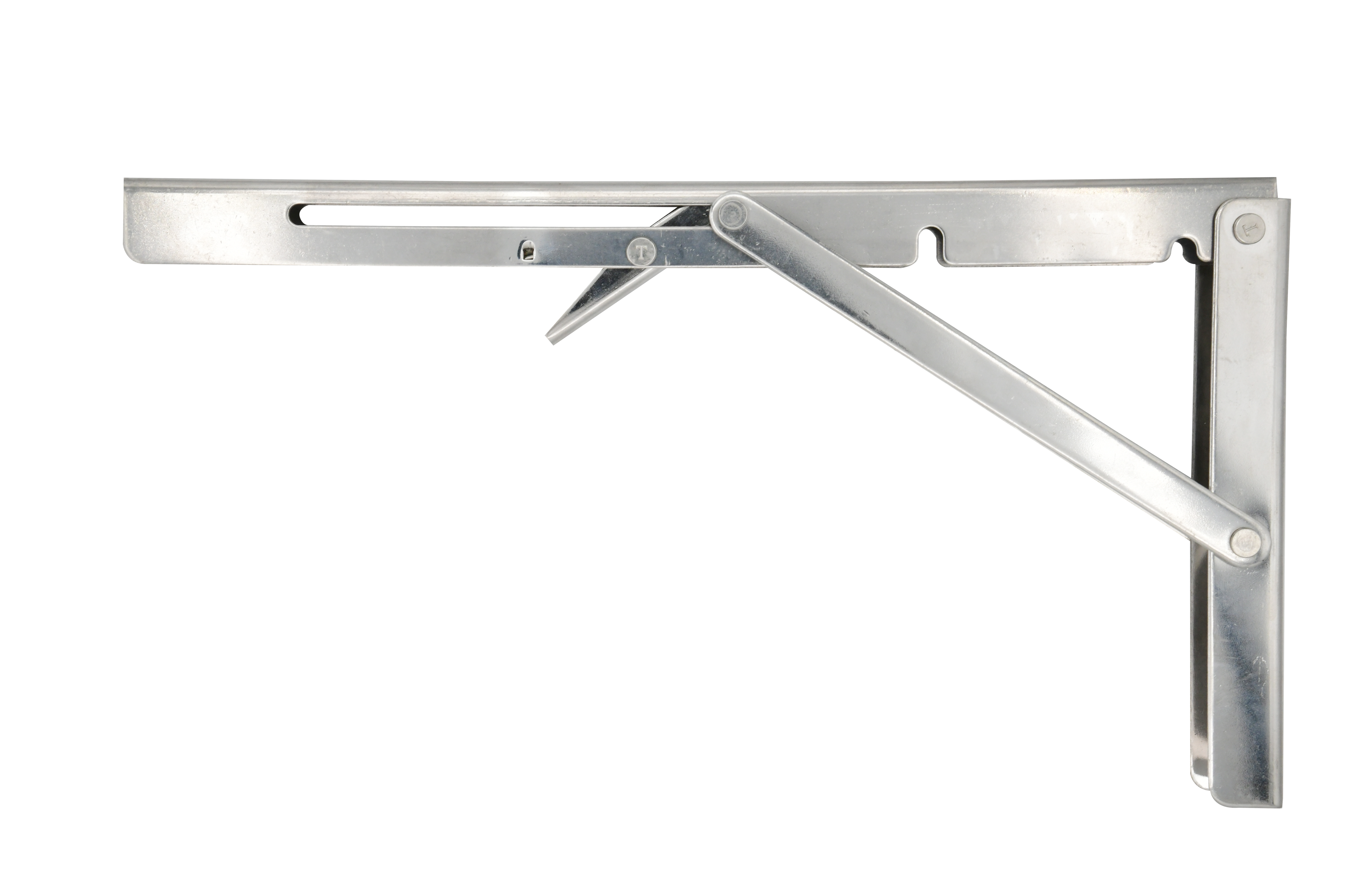 12" Hinged Shelf Bracket, 304 Stainless Steel