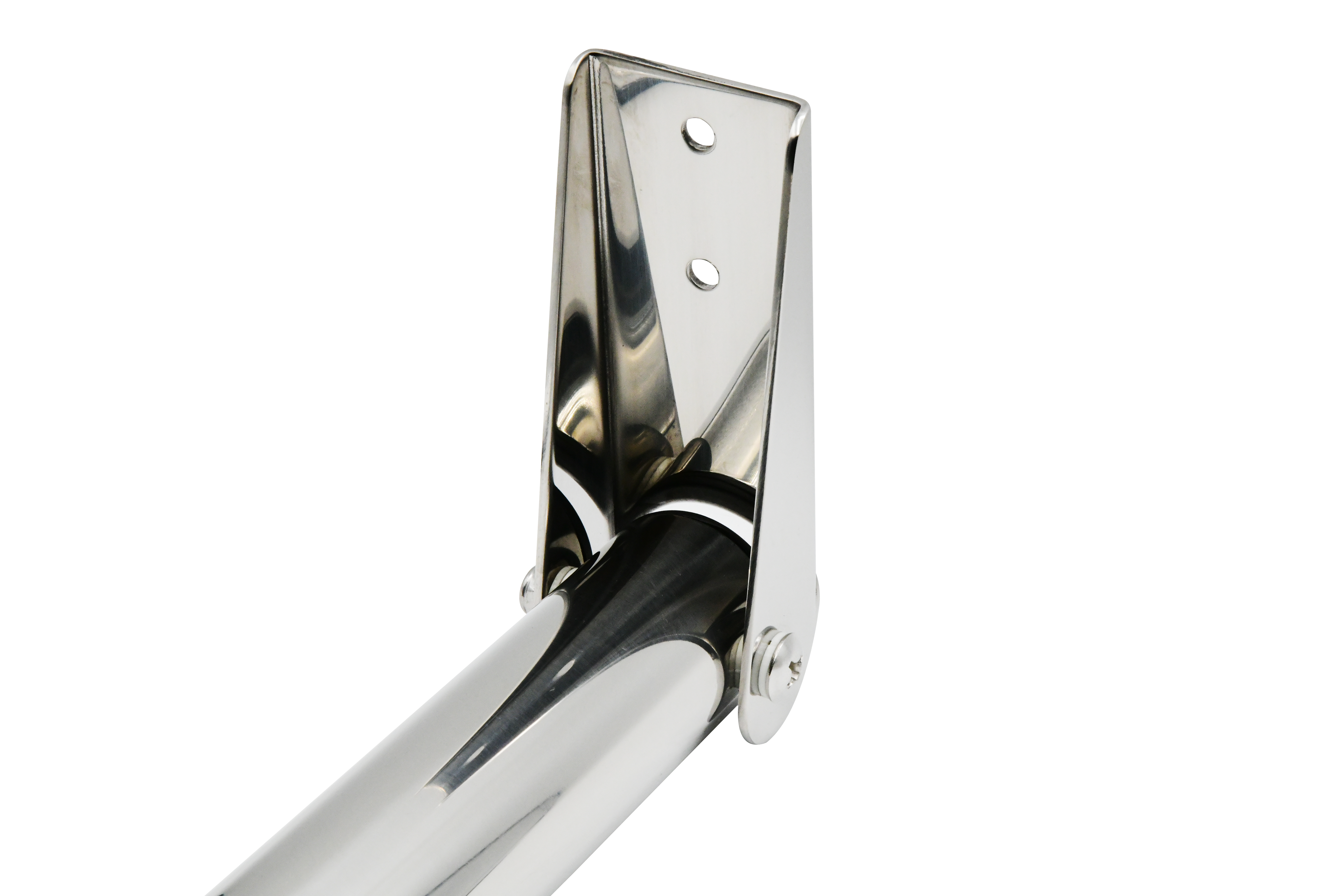 Stainless Steel Over-Platform Telescoping Ladder