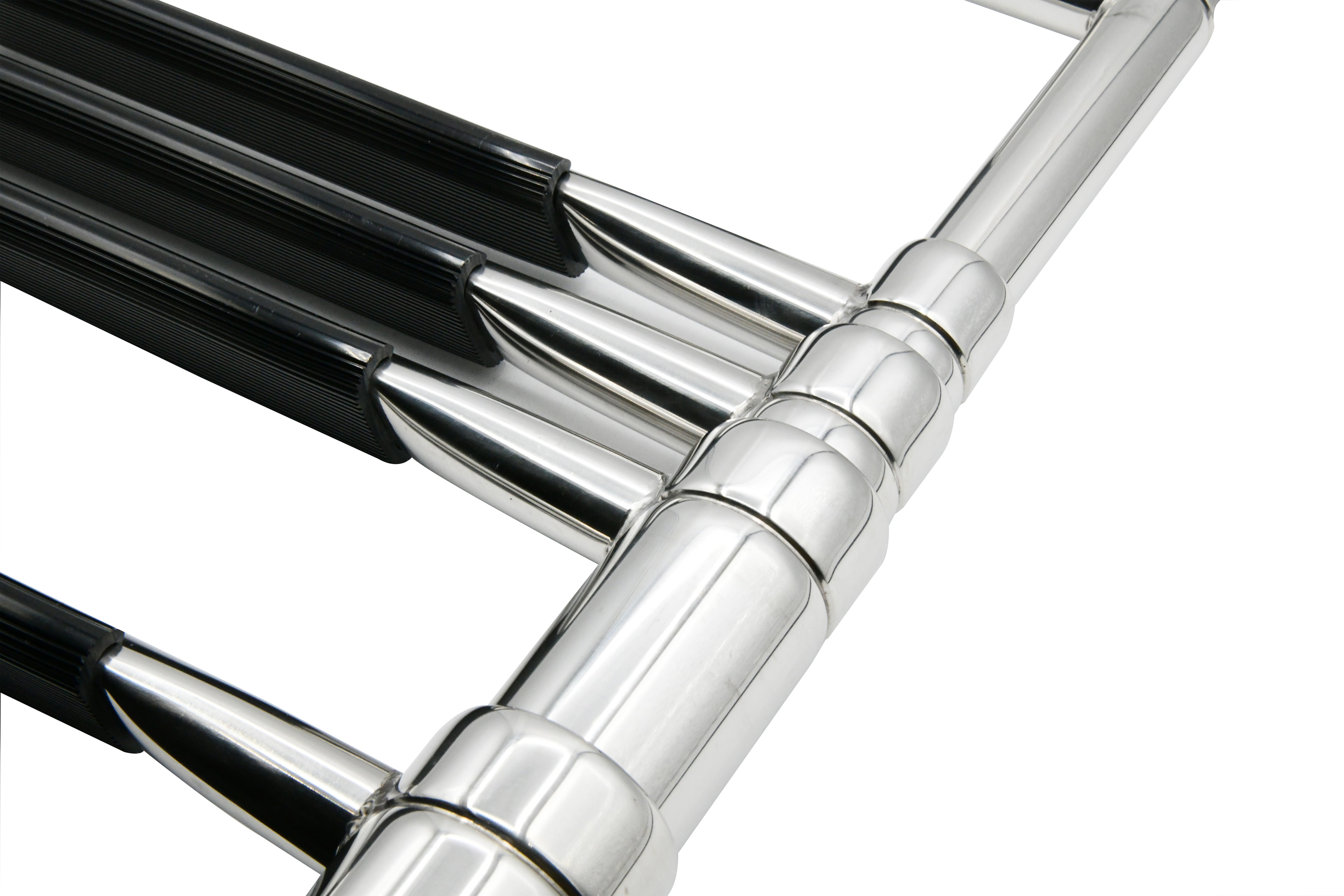 Stainless Steel Over-Platform Telescoping Ladder