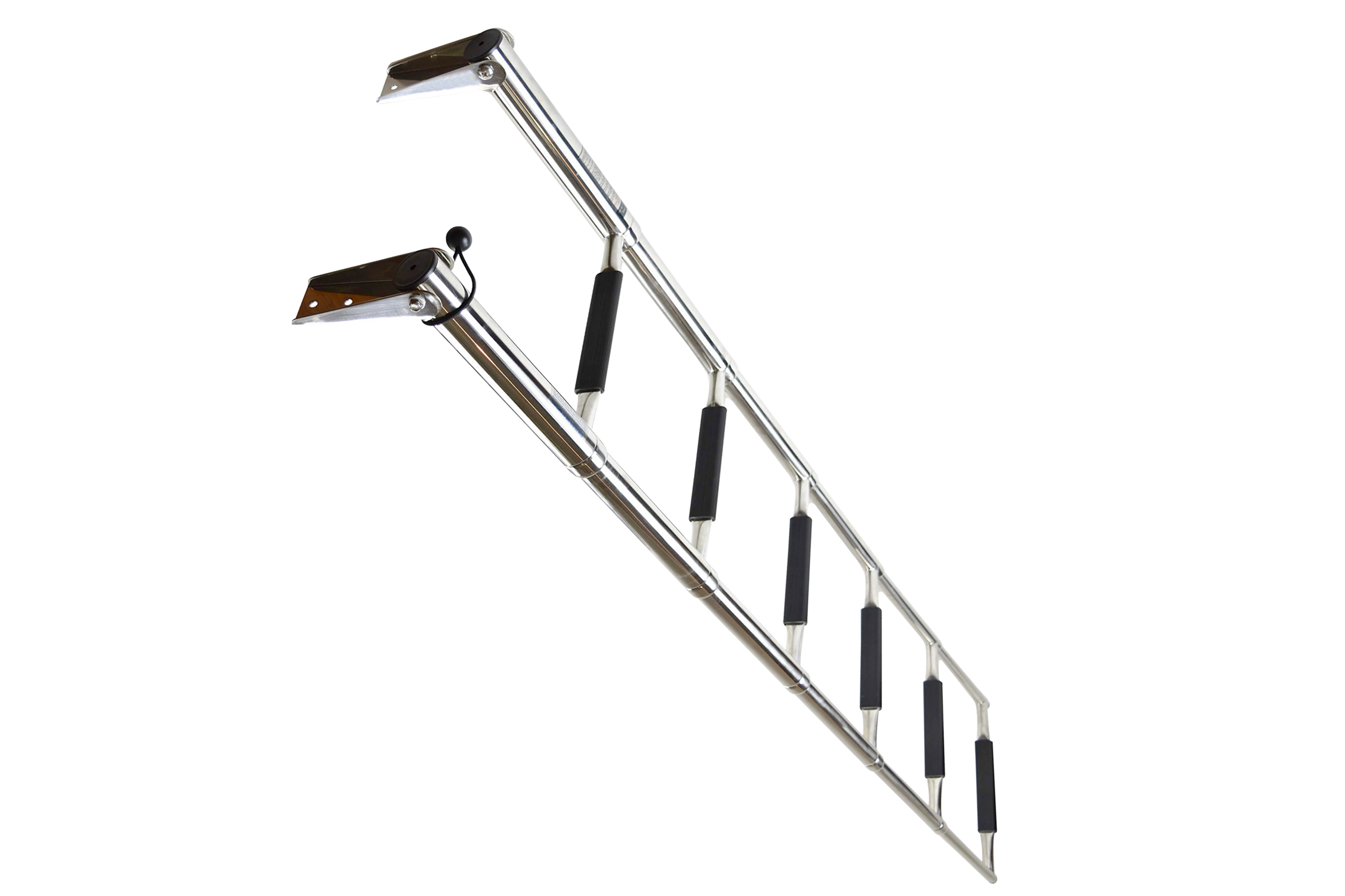 Stainless Steel Over-Platform Telescoping Ladder