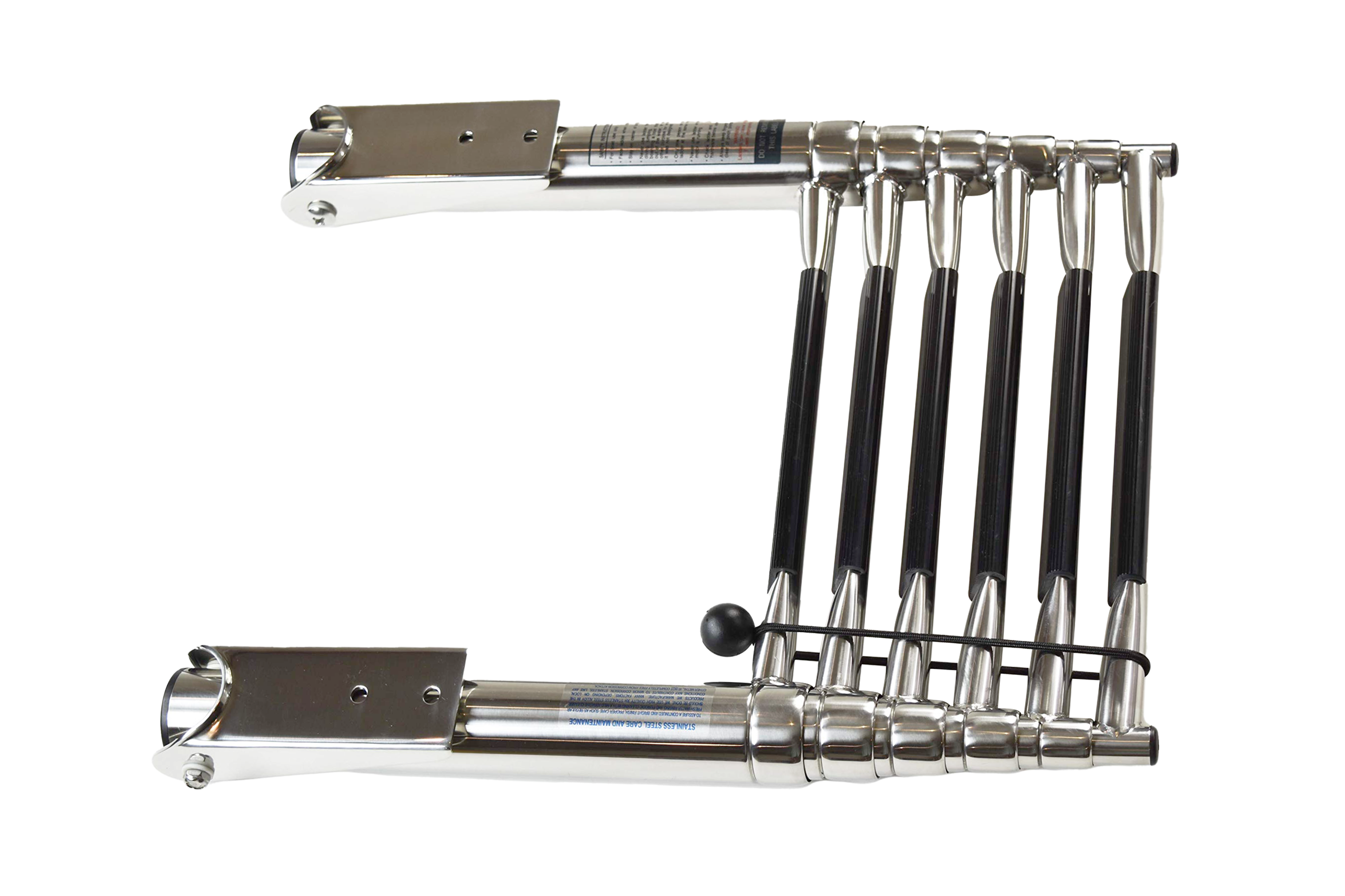 Stainless Steel Over-Platform Telescoping Ladder