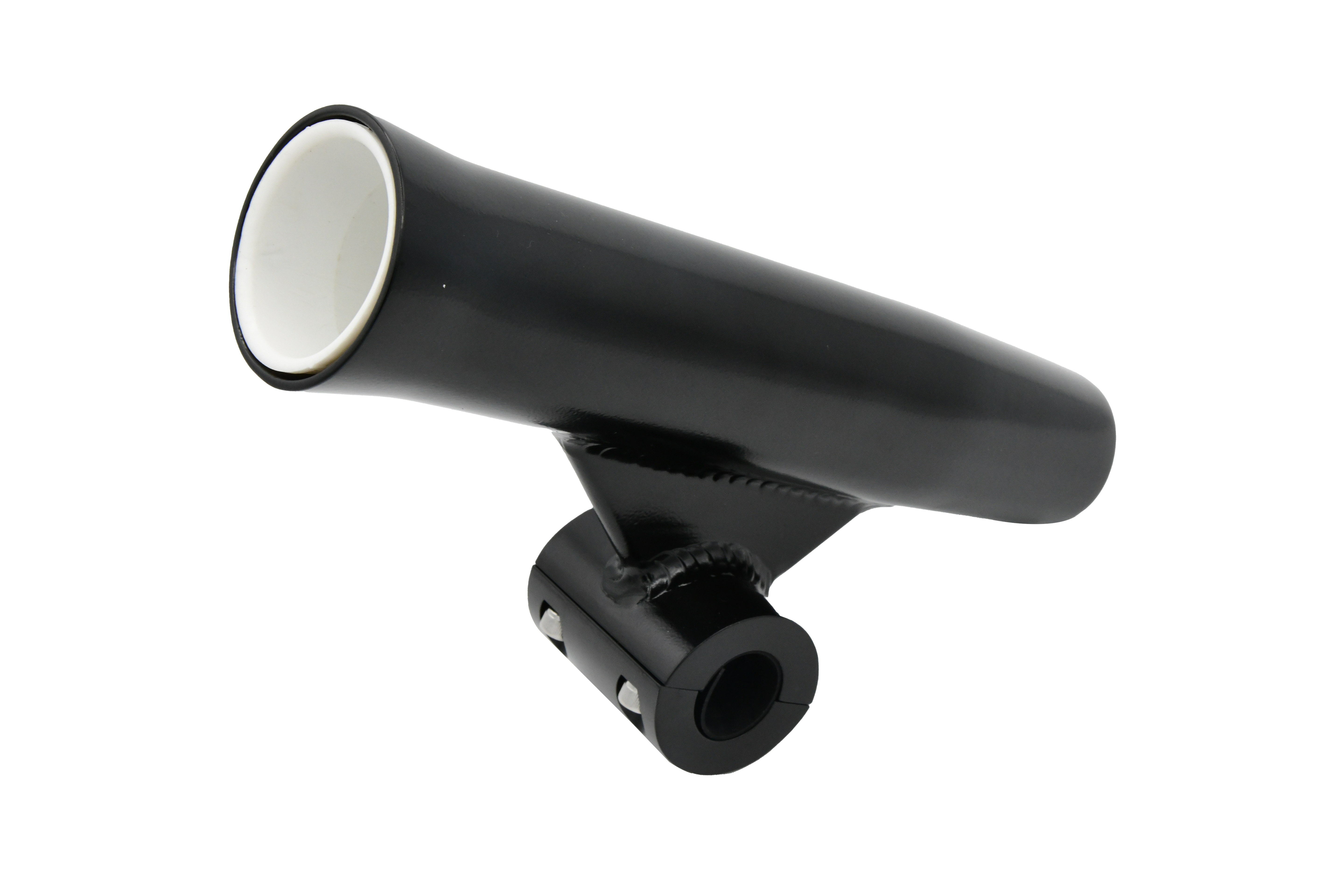 Aluminum Flared Clamp-on T-Top-Fishing Rod Holder w/PVC Liner