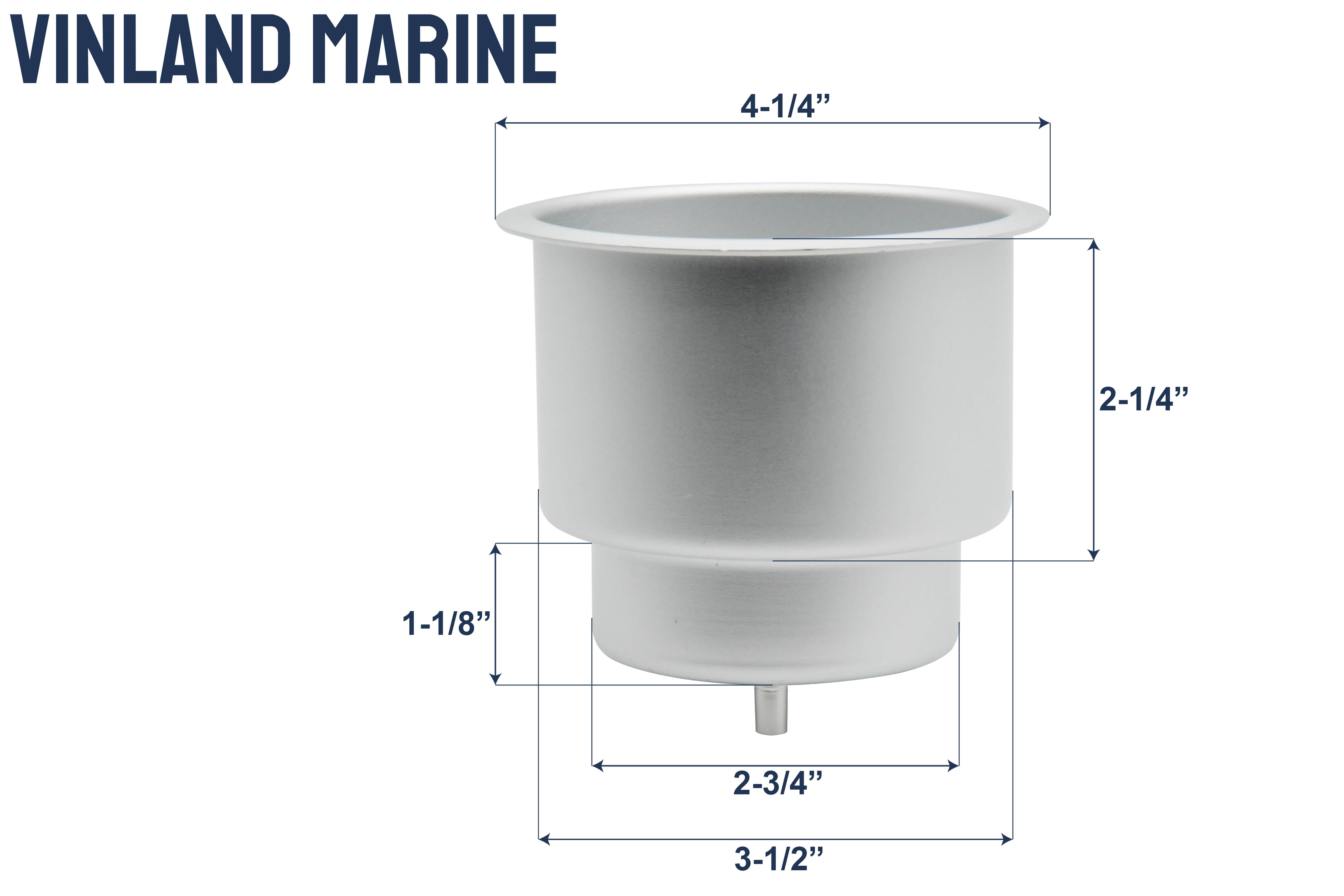 Aluminum Drink Holder with hose barb