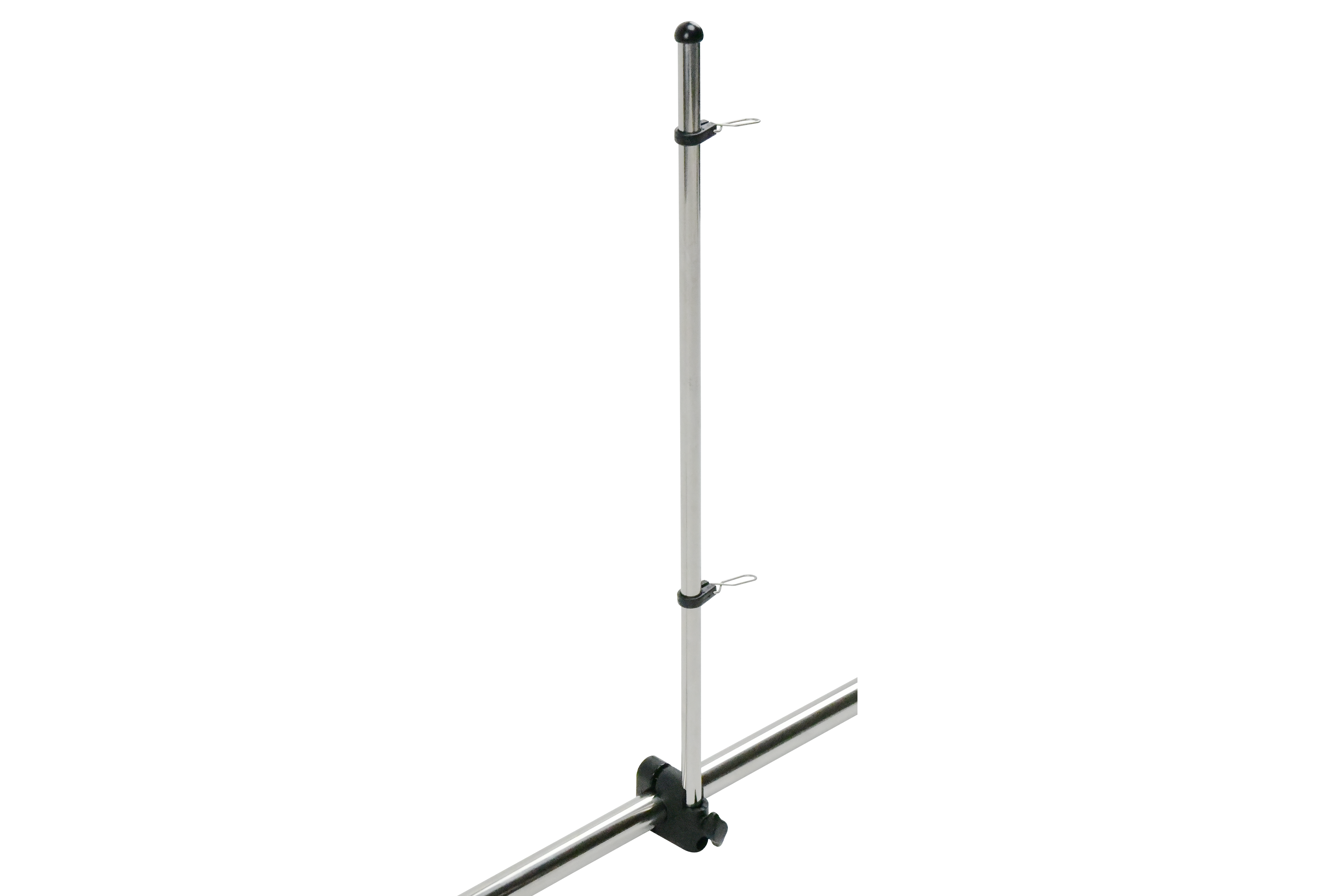 Plastic Clamp on Flagpole Base with Flagpole