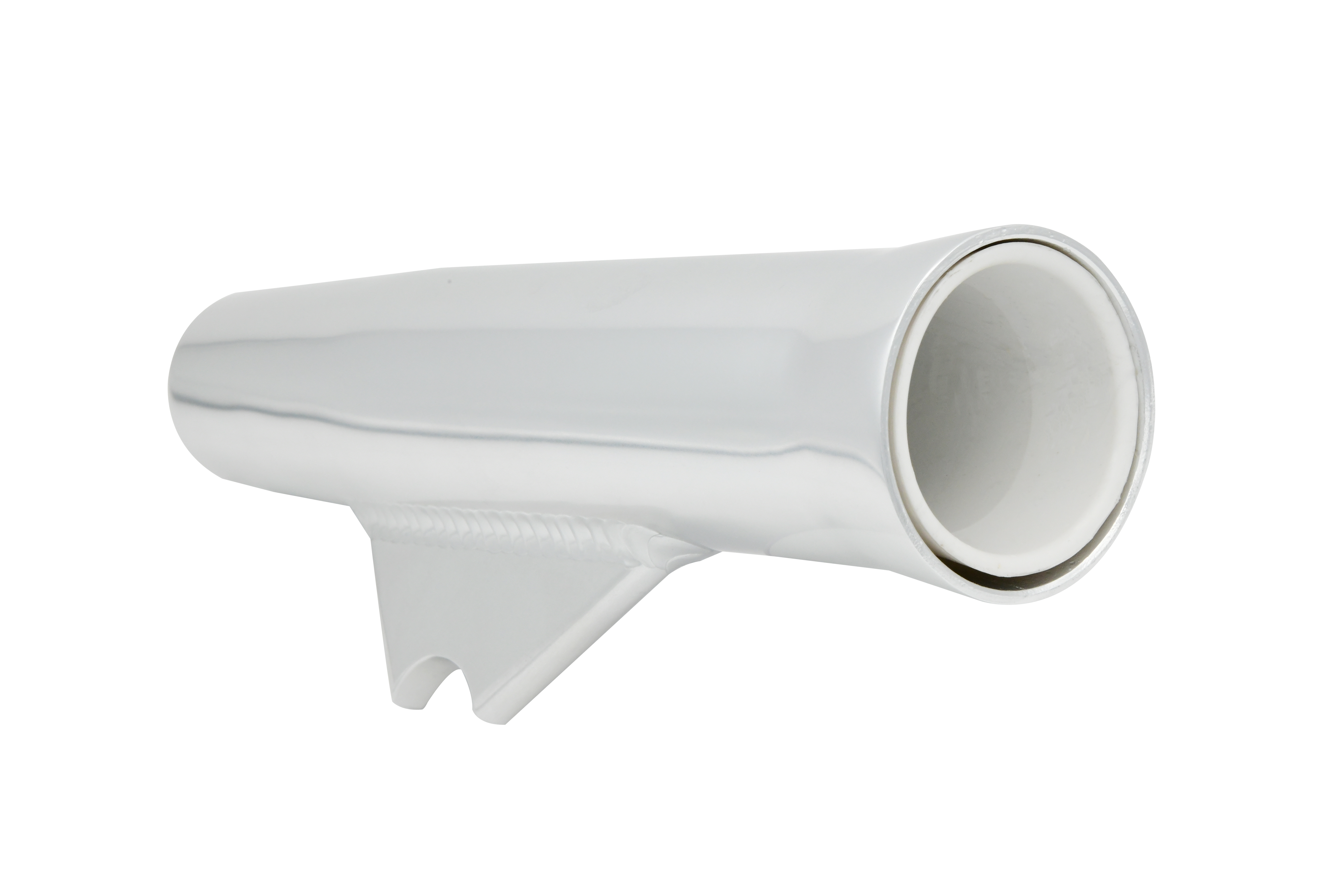 Aluminum Flared Weld-on Fishing Rod Holder w/PVC Liner