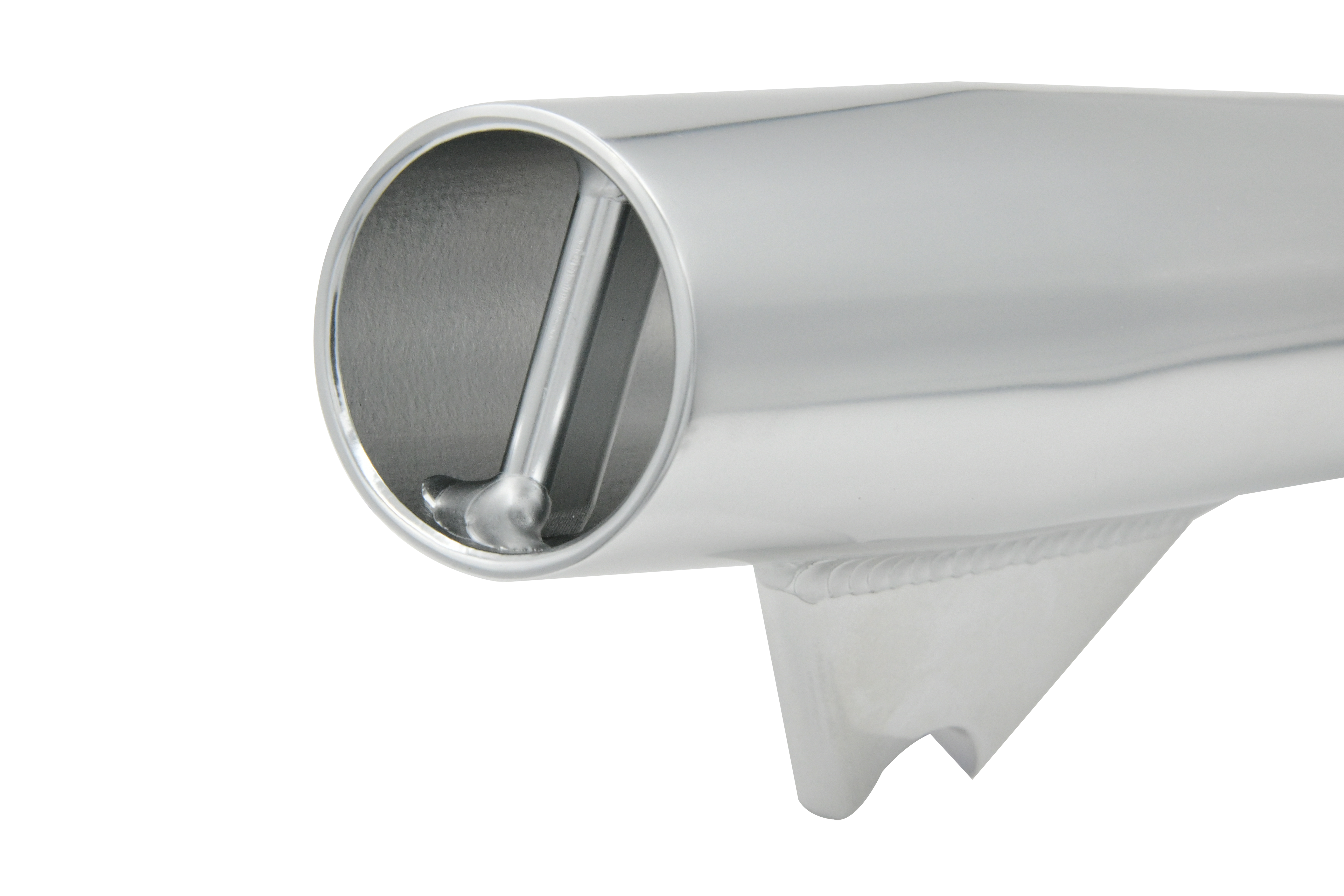 Aluminum Flared Weld-on Fishing Rod Holder w/PVC Liner