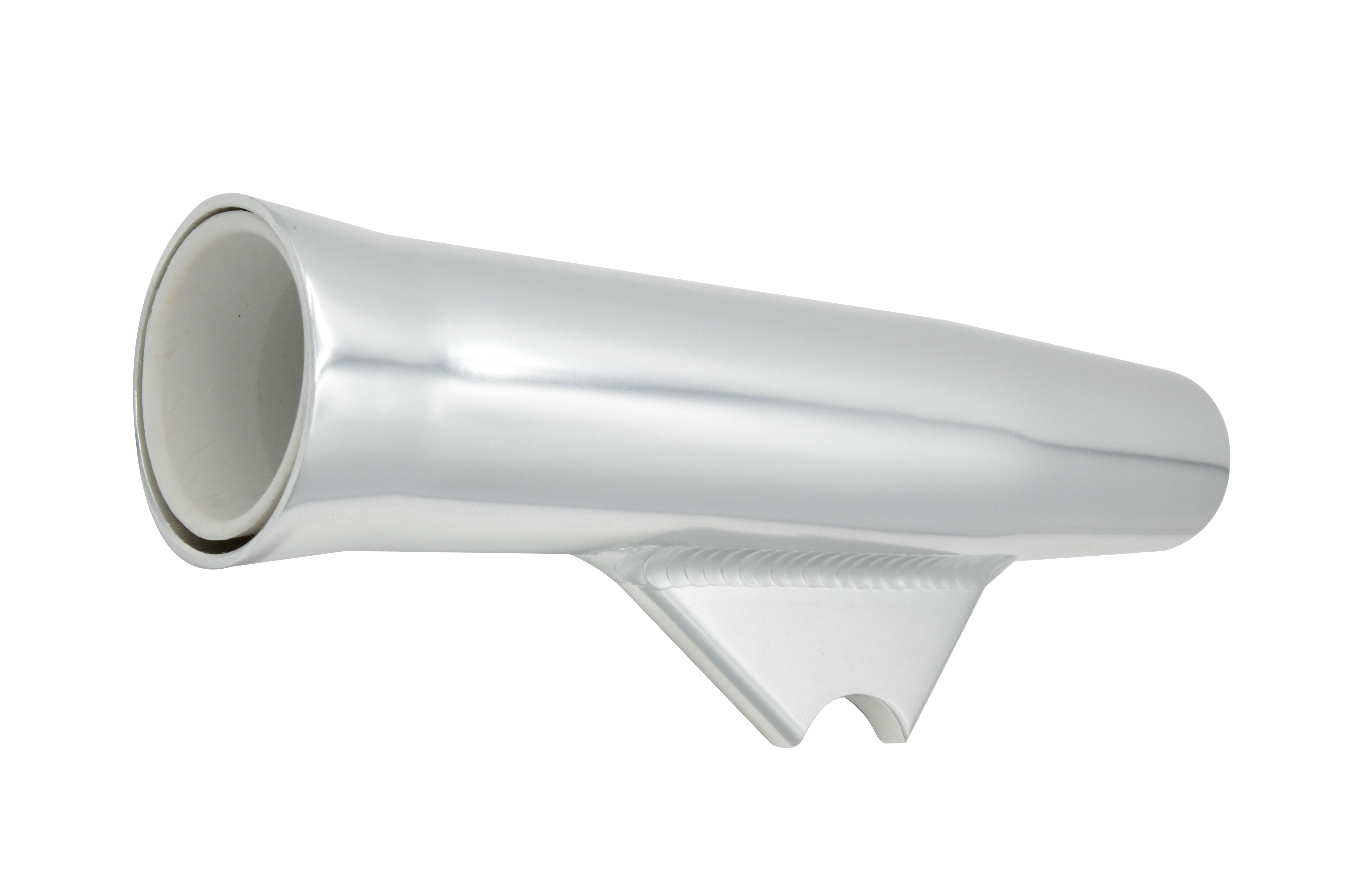 Aluminum Flared Weld-on Fishing Rod Holder w/PVC Liner