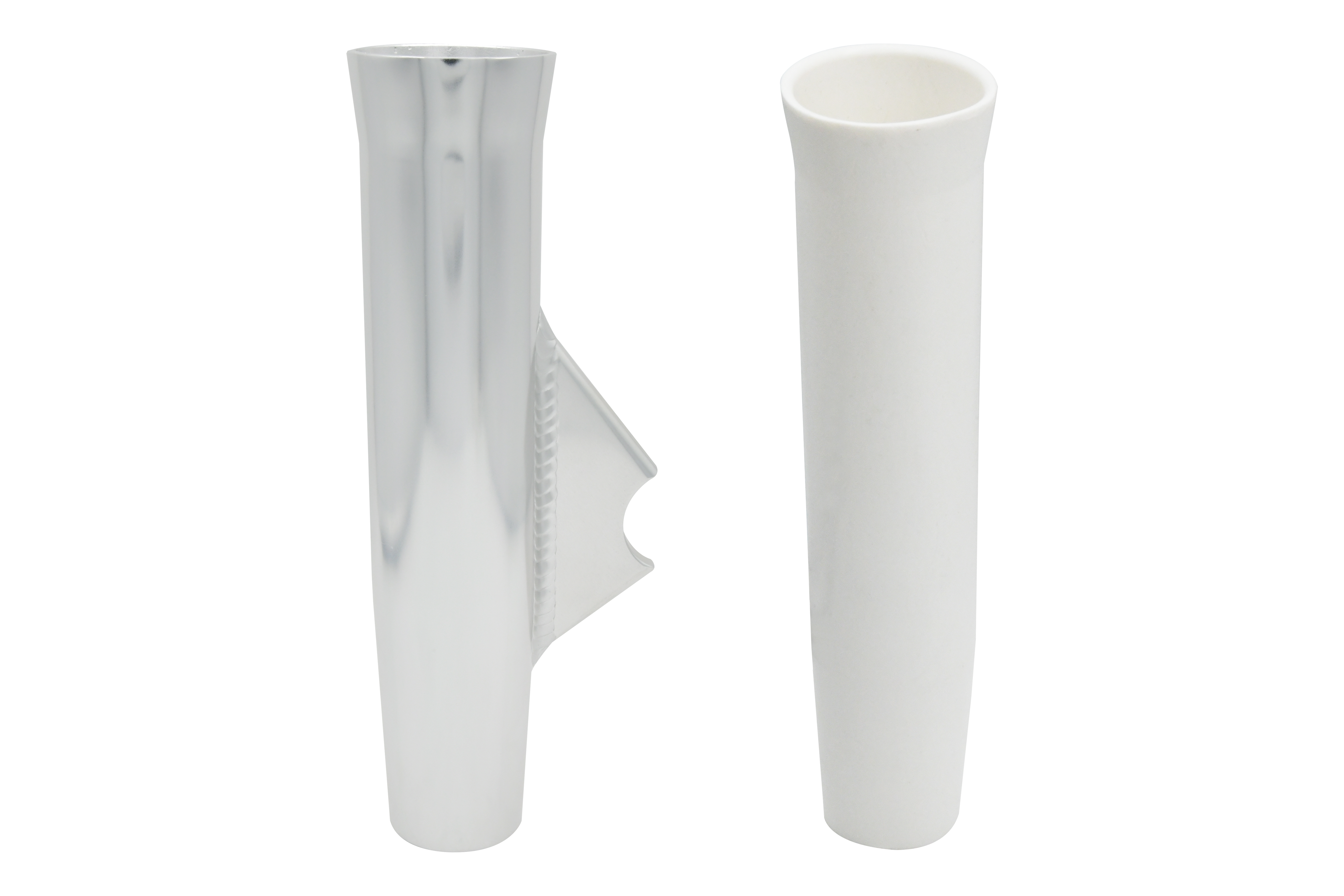 Aluminum Flared Weld-on Fishing Rod Holder w/PVC Liner