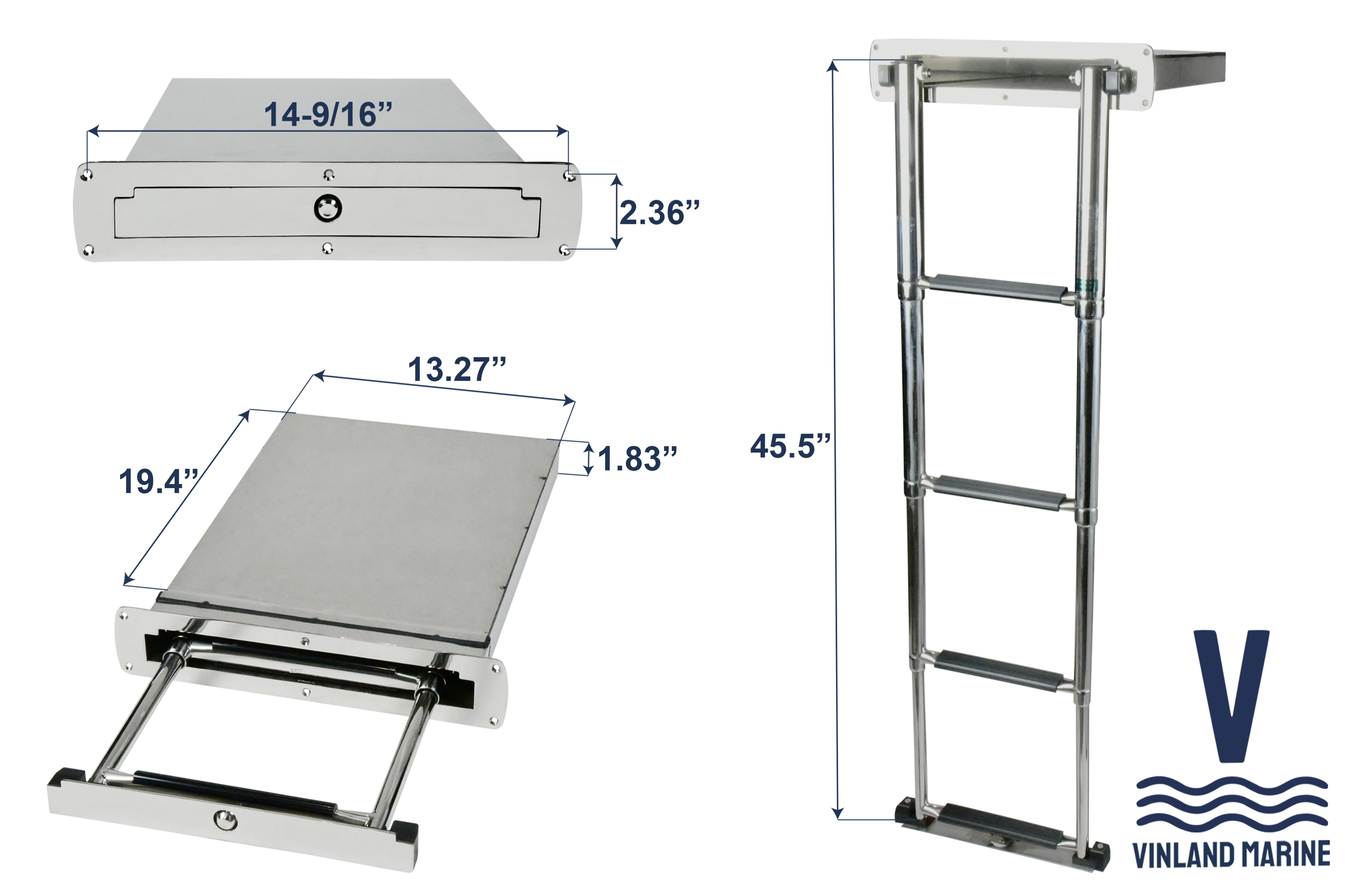 Concealed Box 4-step Ladder