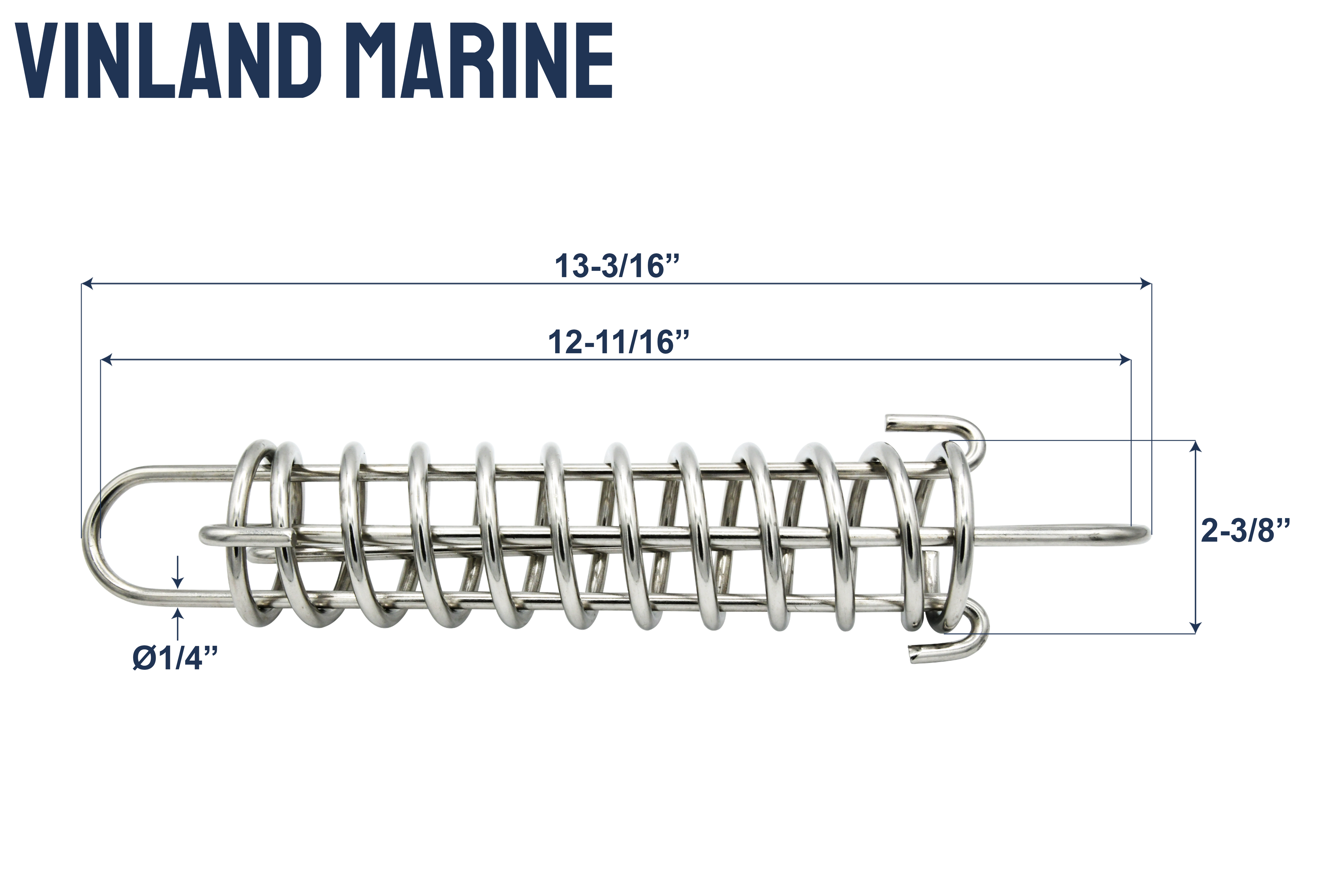 Shock Absorbing Dock Mooring Line Springs