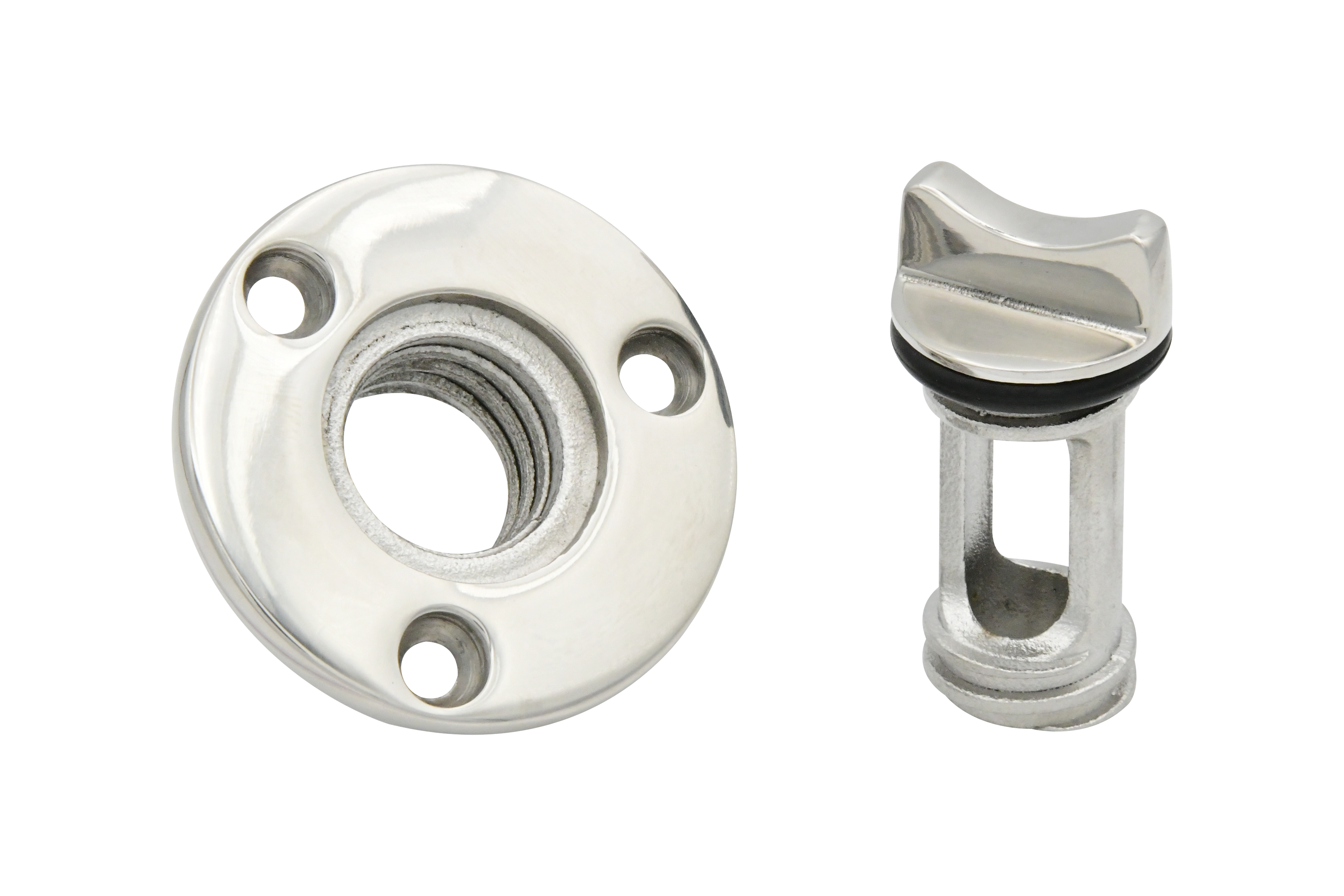 Transom Drain Plug, Garboard Drain Plug for Ø1" hole, 316 Stainless Steel