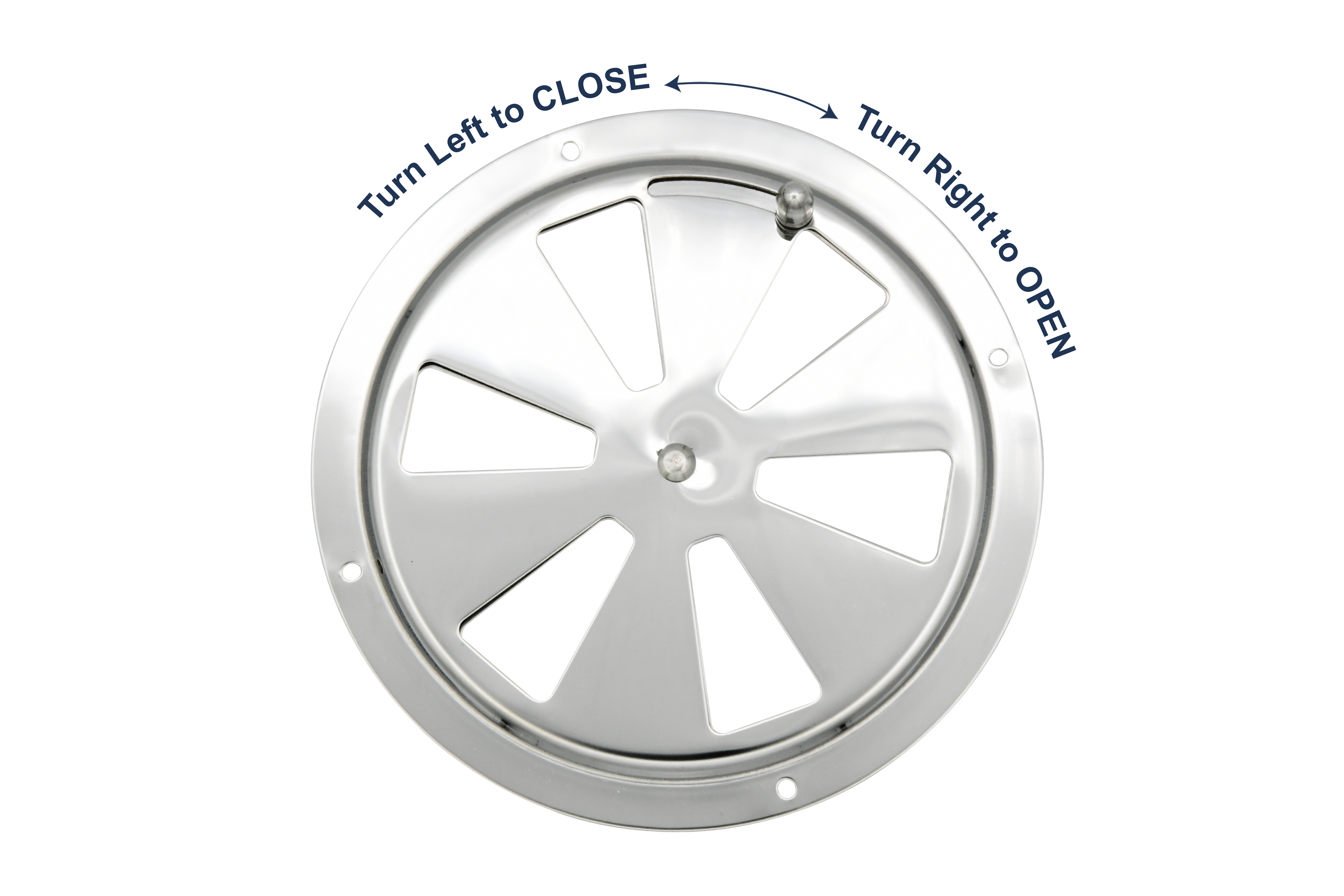 304 Stainless Steel Butterfly Vent with Side Knob