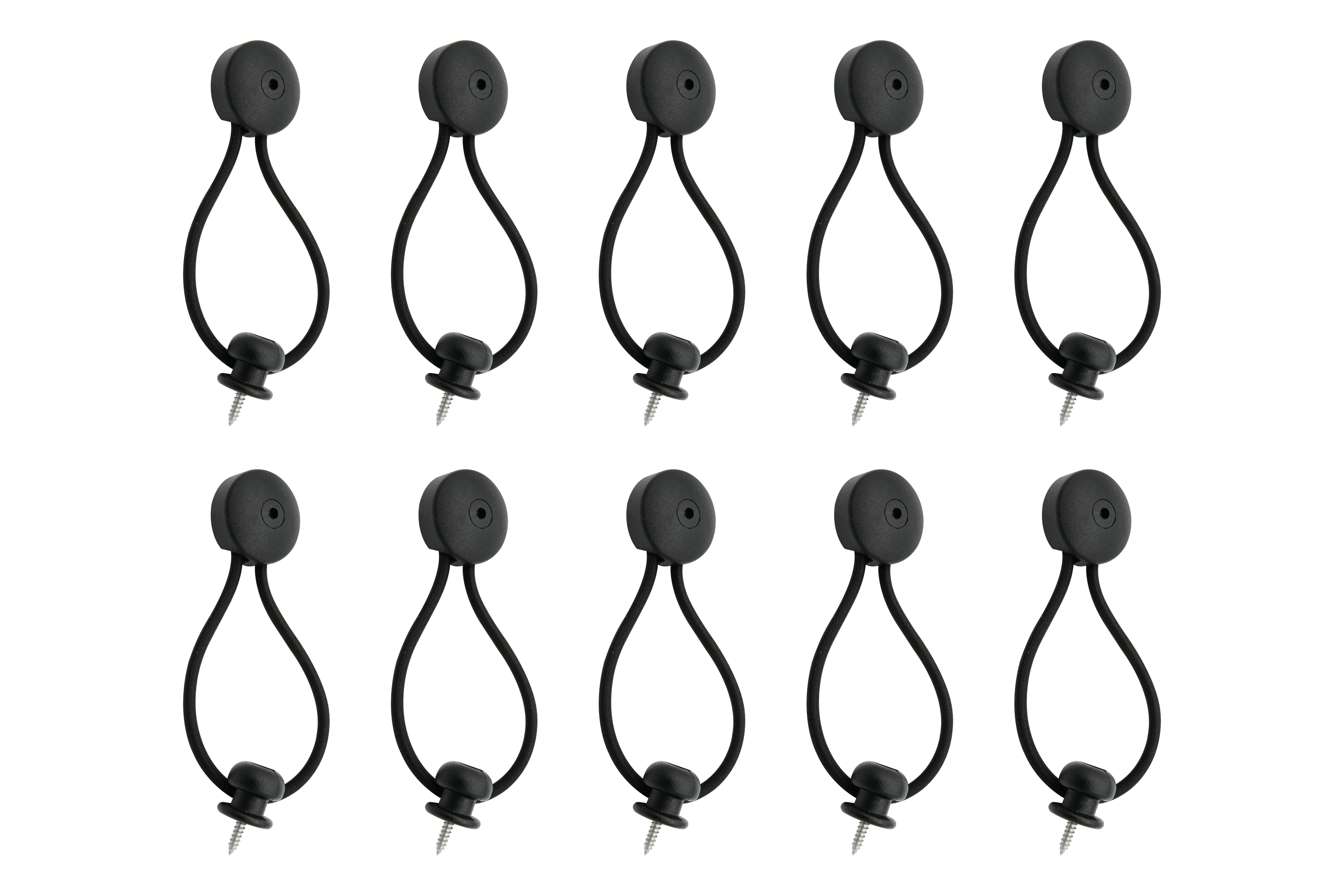 Bungee Shock Cord Clip with Knobs/ Pull Tie Down Tarp Canvas Knobs