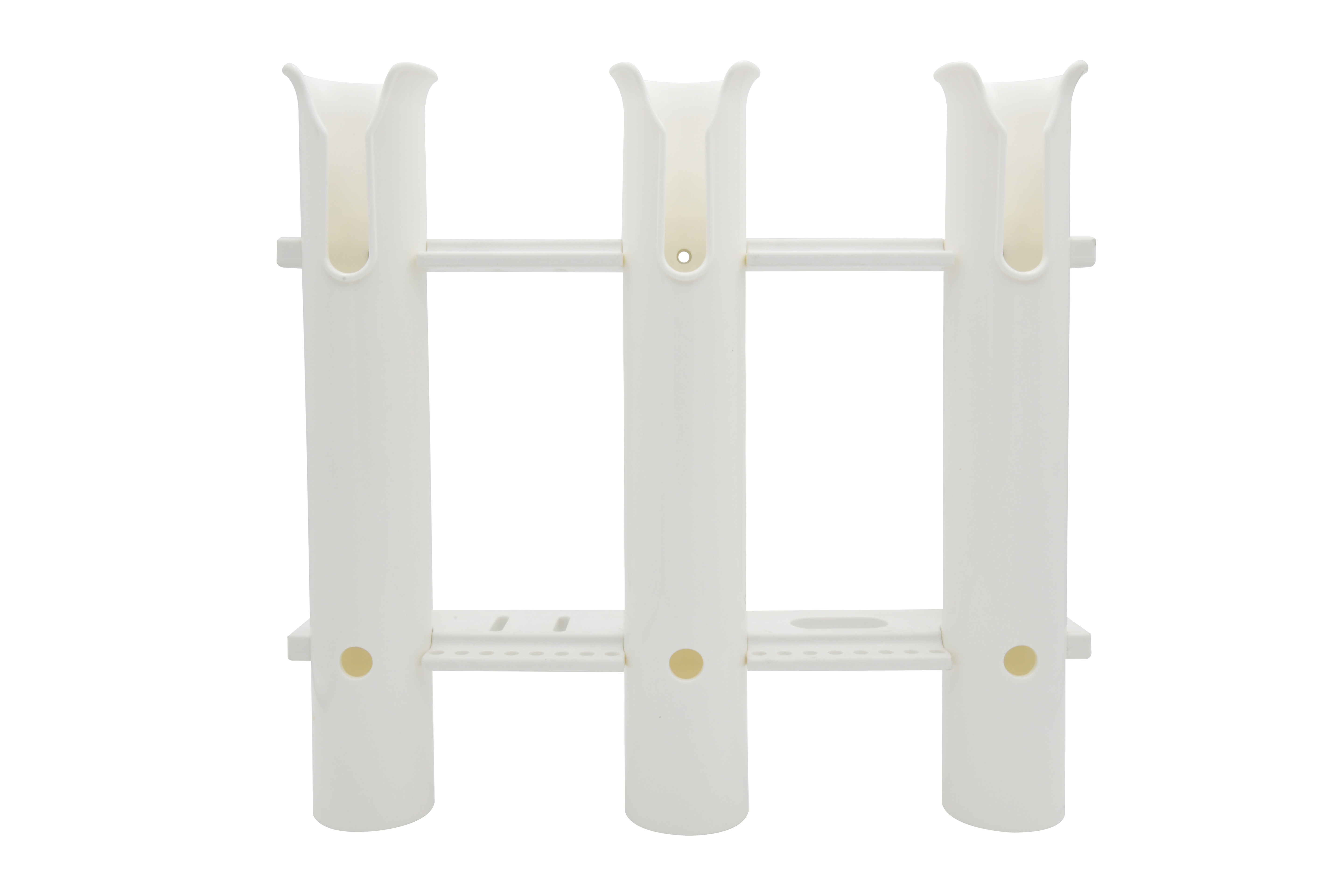 PP White/Black Wall Mount Fishing Rod Holder Bracket