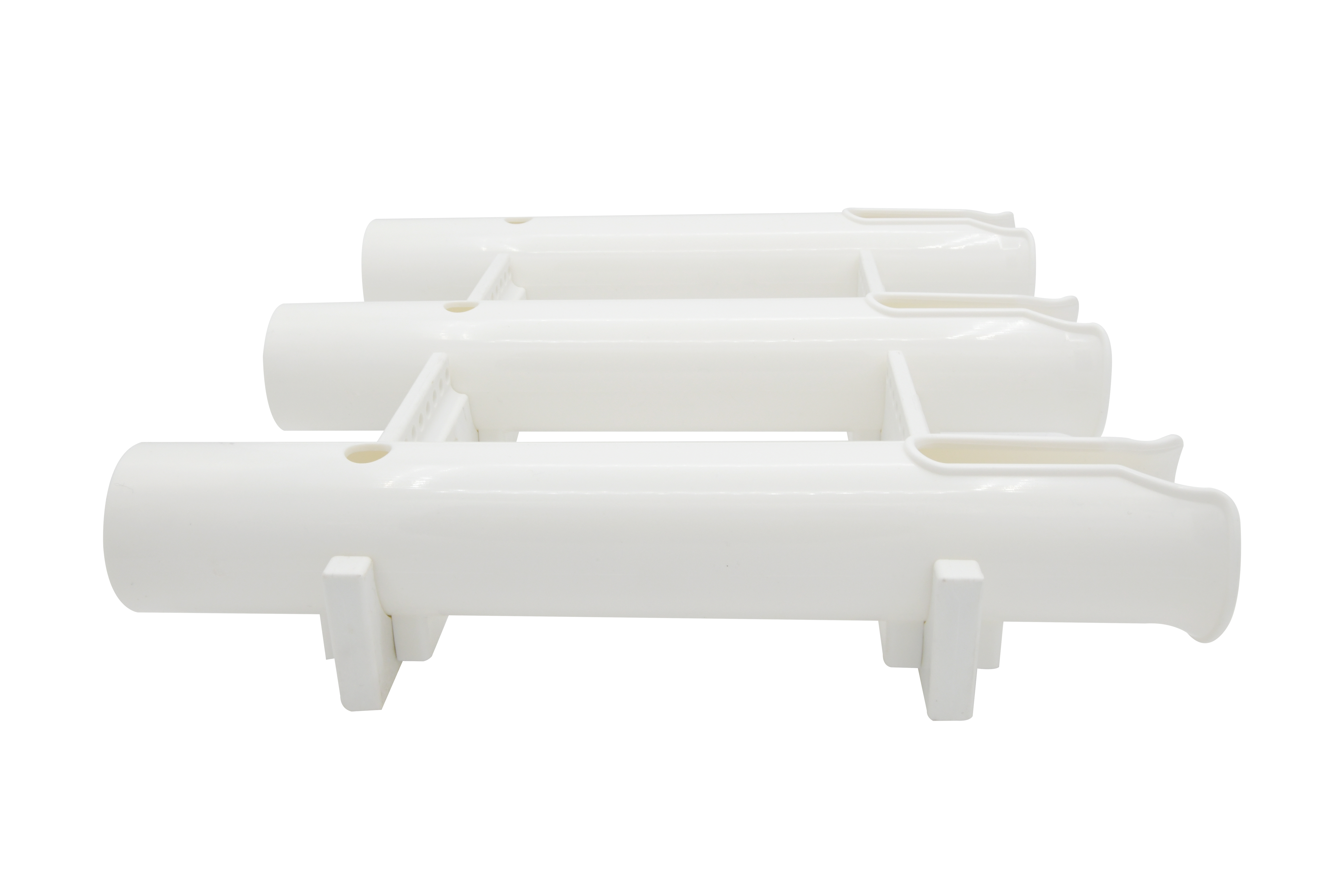 PP White/Black Wall Mount Fishing Rod Holder Bracket