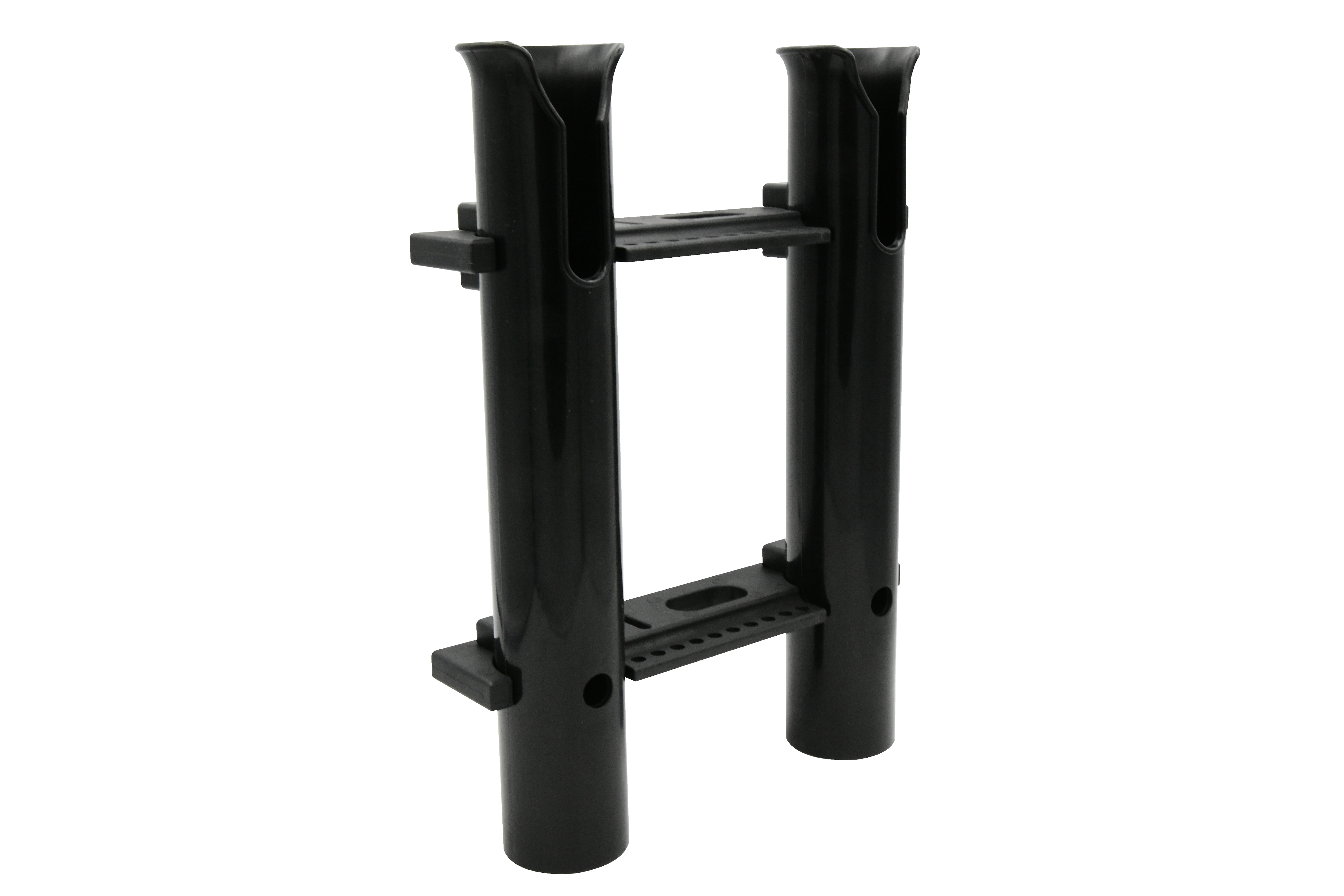 PP White/Black Wall Mount Fishing Rod Holder Bracket