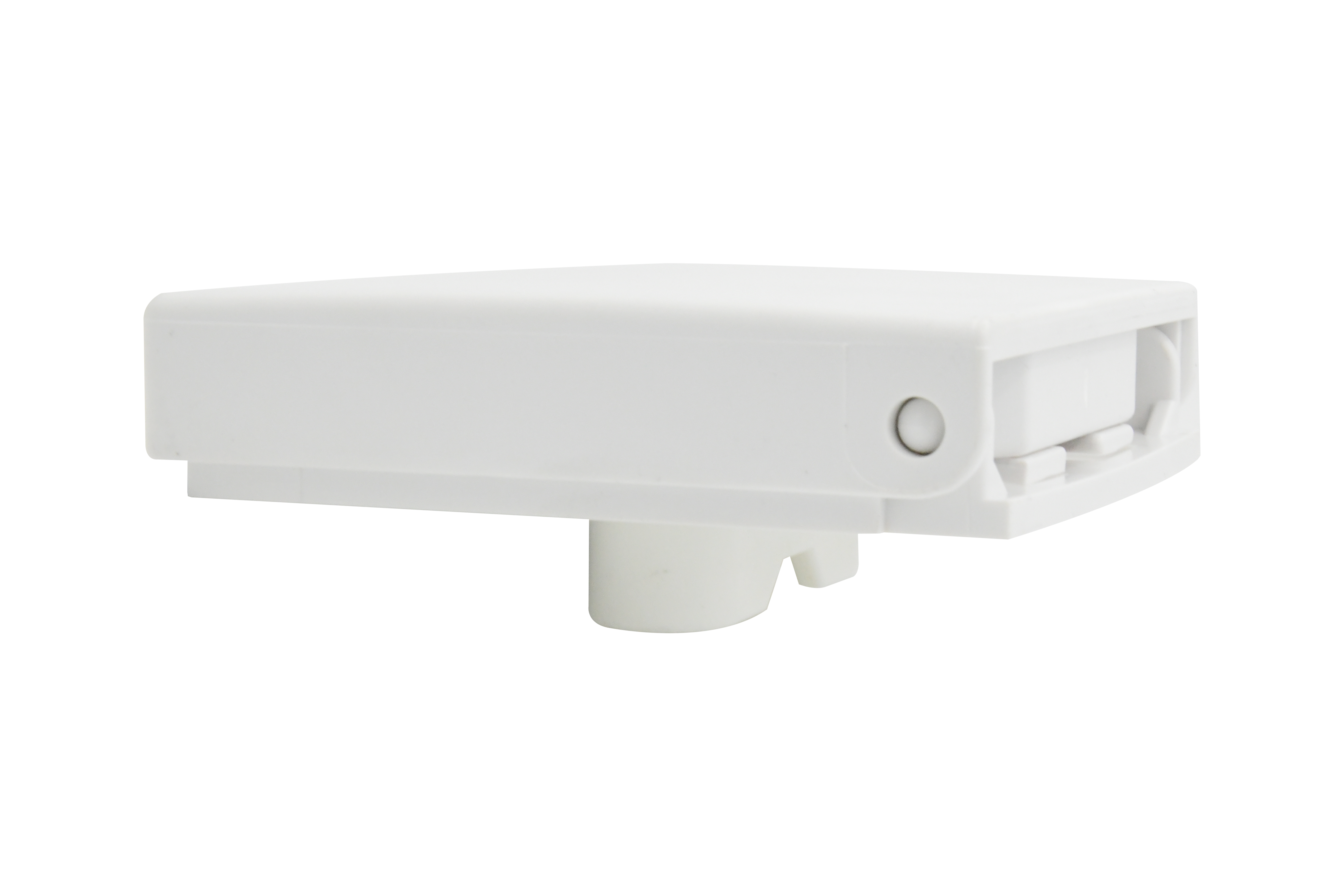 ABS White/Black Clamp-on Adjustable Foldable Compact Drink Holder with Clamp